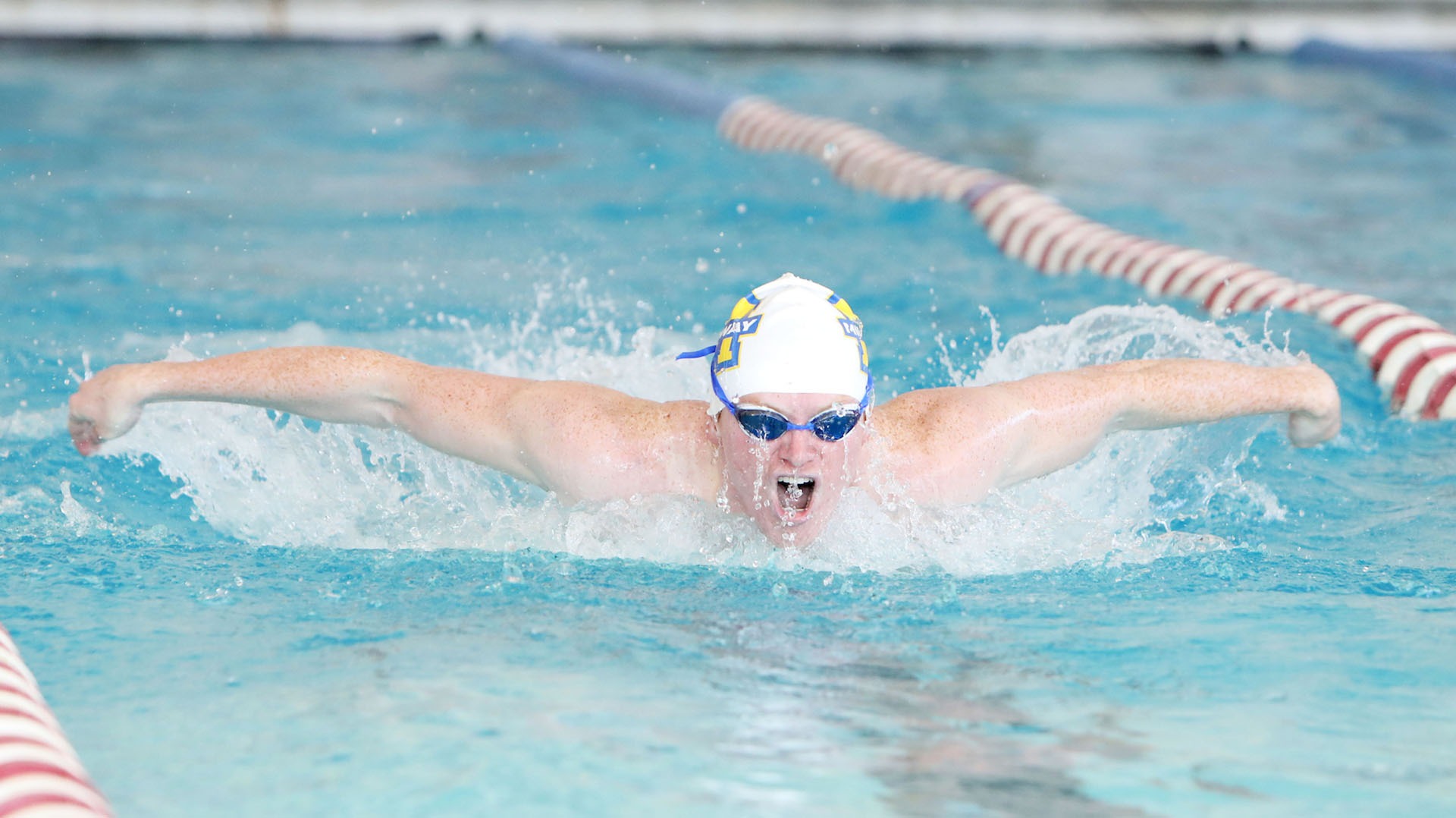Men's swimming photo for Centre recap
