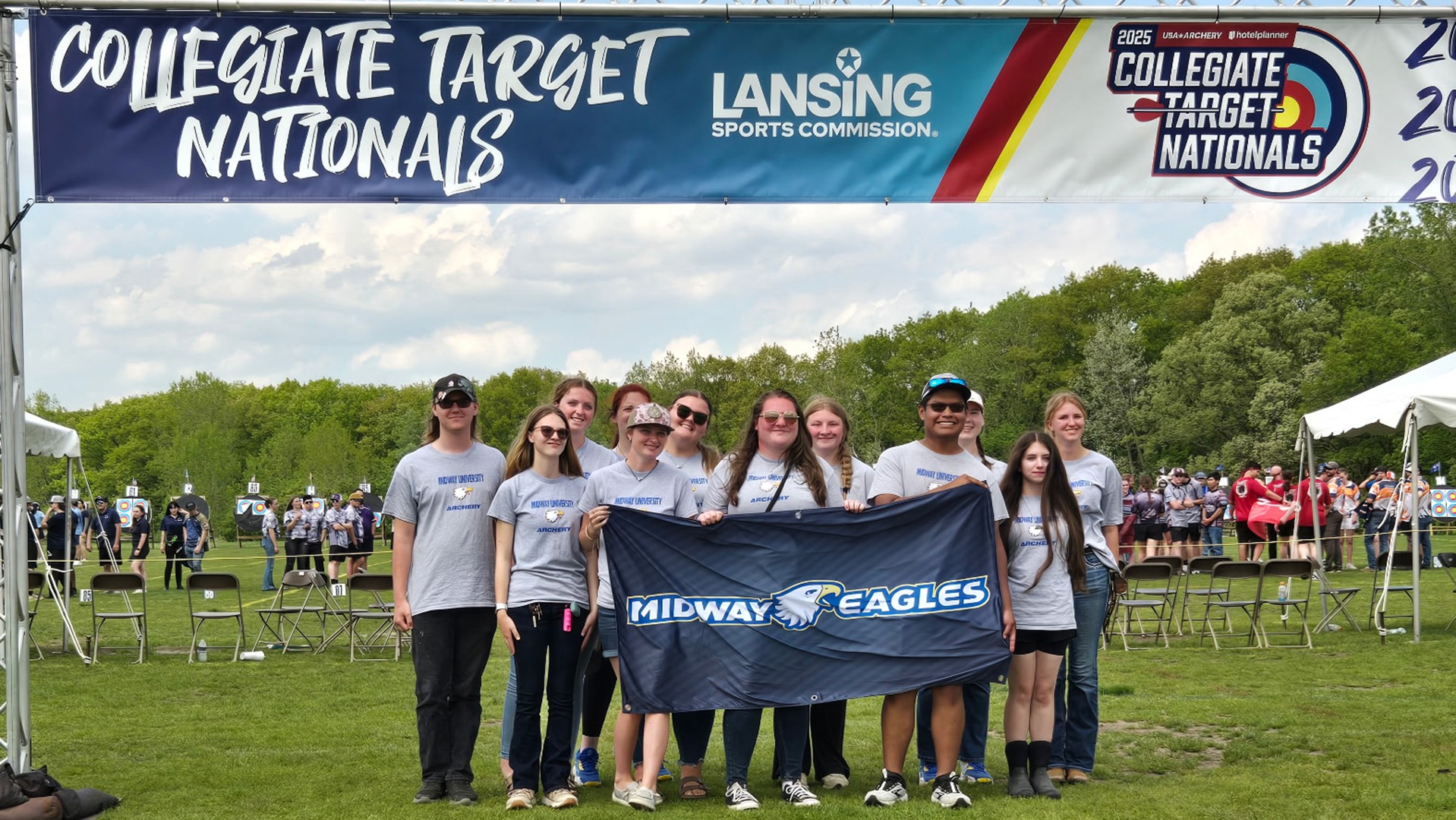 Archery team photo for national follow-up