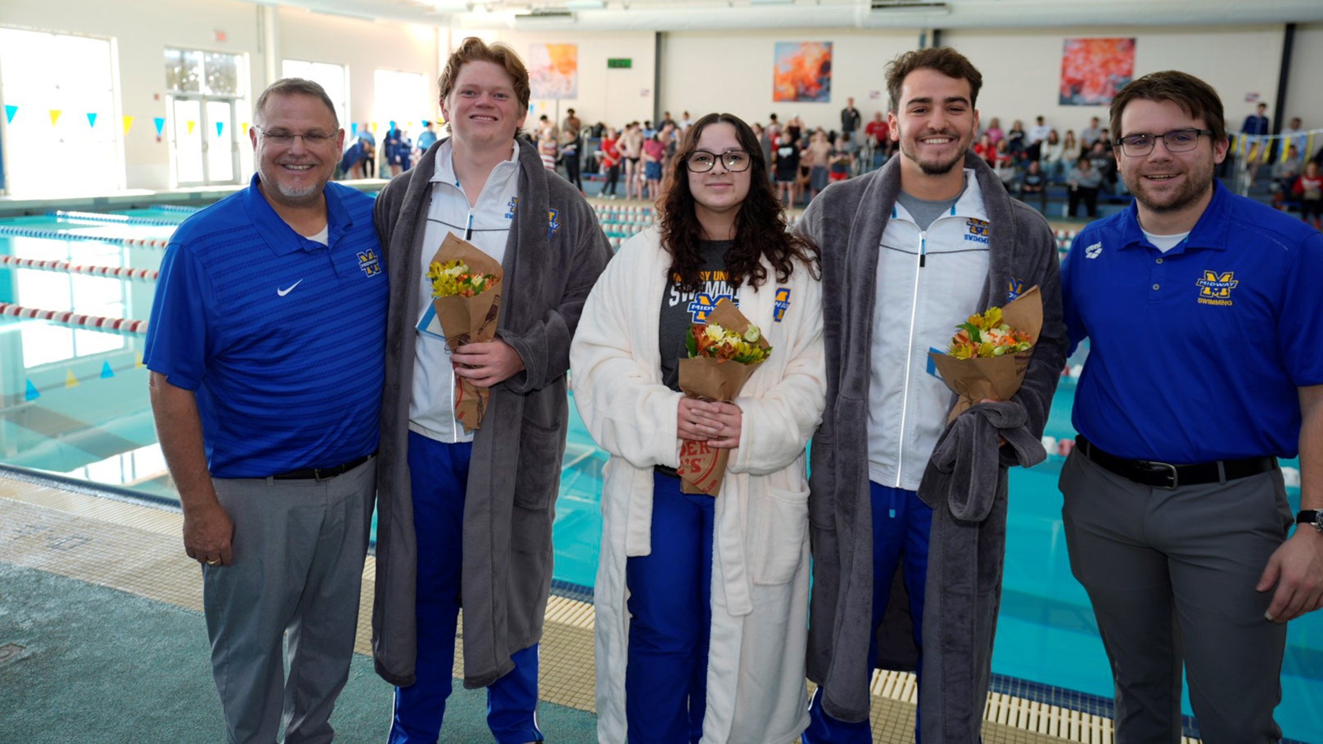 Swimming senior day photo