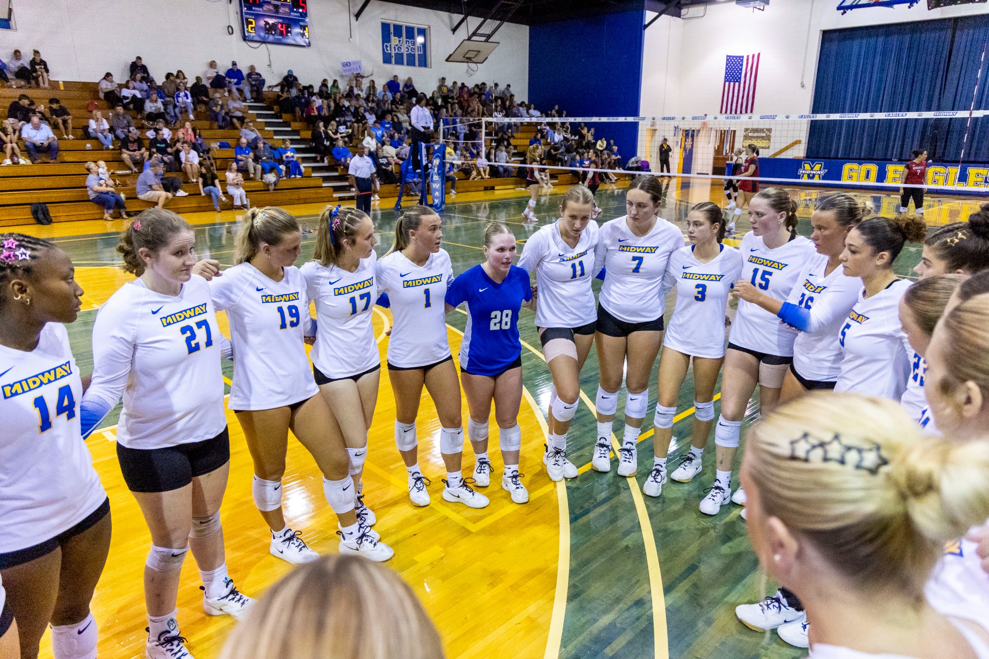 Midway University women’s volleyball vs. Kentucky Christian University Friday, Oct. 2, 2026 at at Marshall Gymnasium in Midway, Ky. Photo by Brian Simms