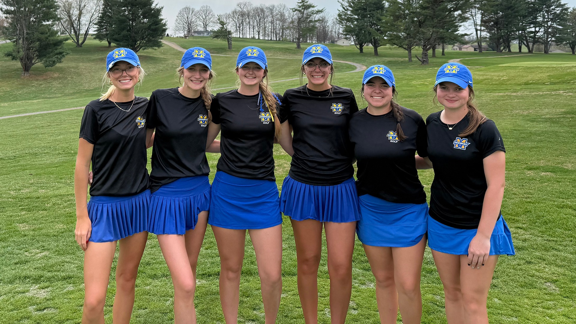 Midway women's golf group photo from LWU Spring Invite (March 21, 2026)