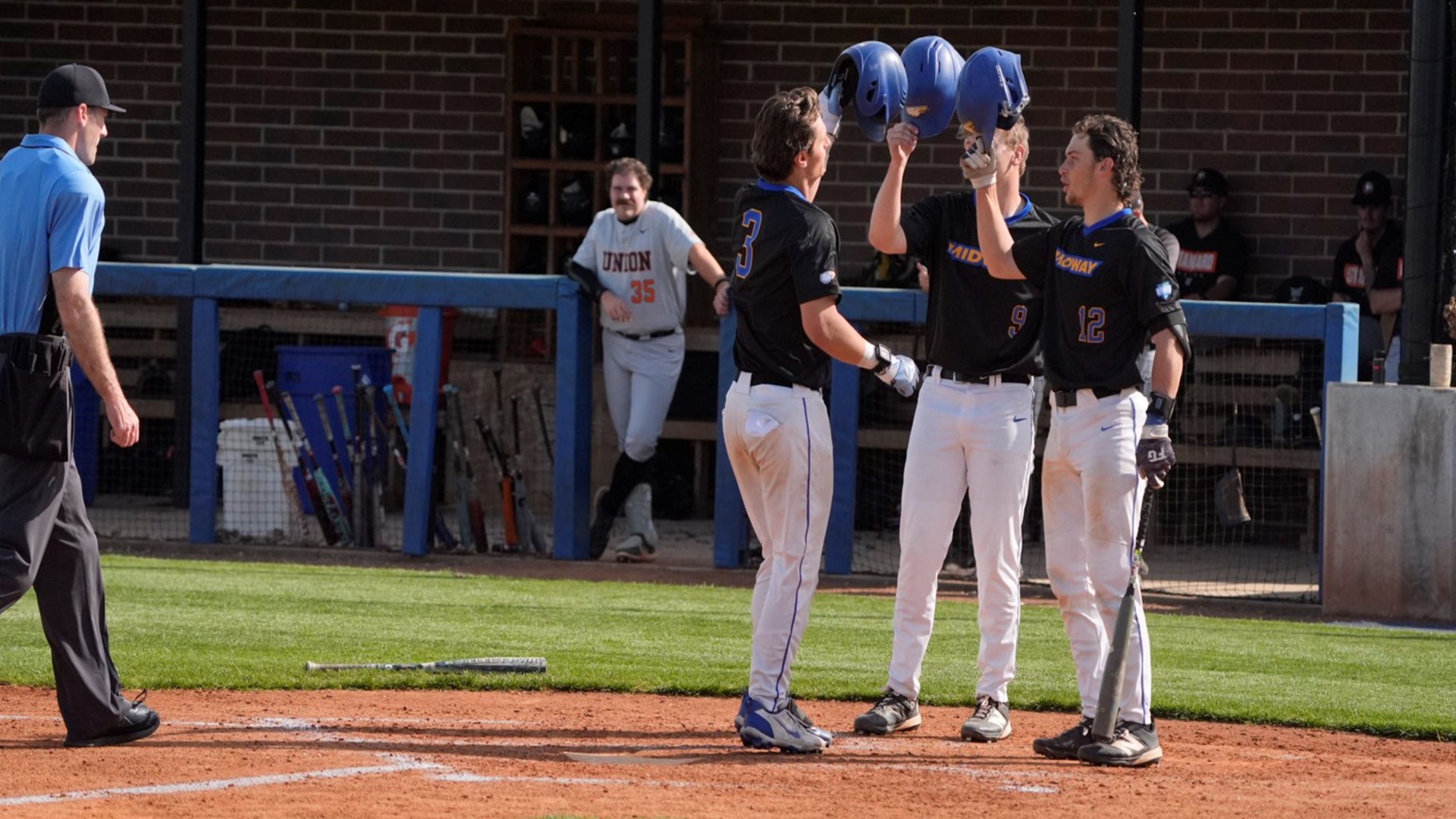 Baseball HR celebration for Union recap