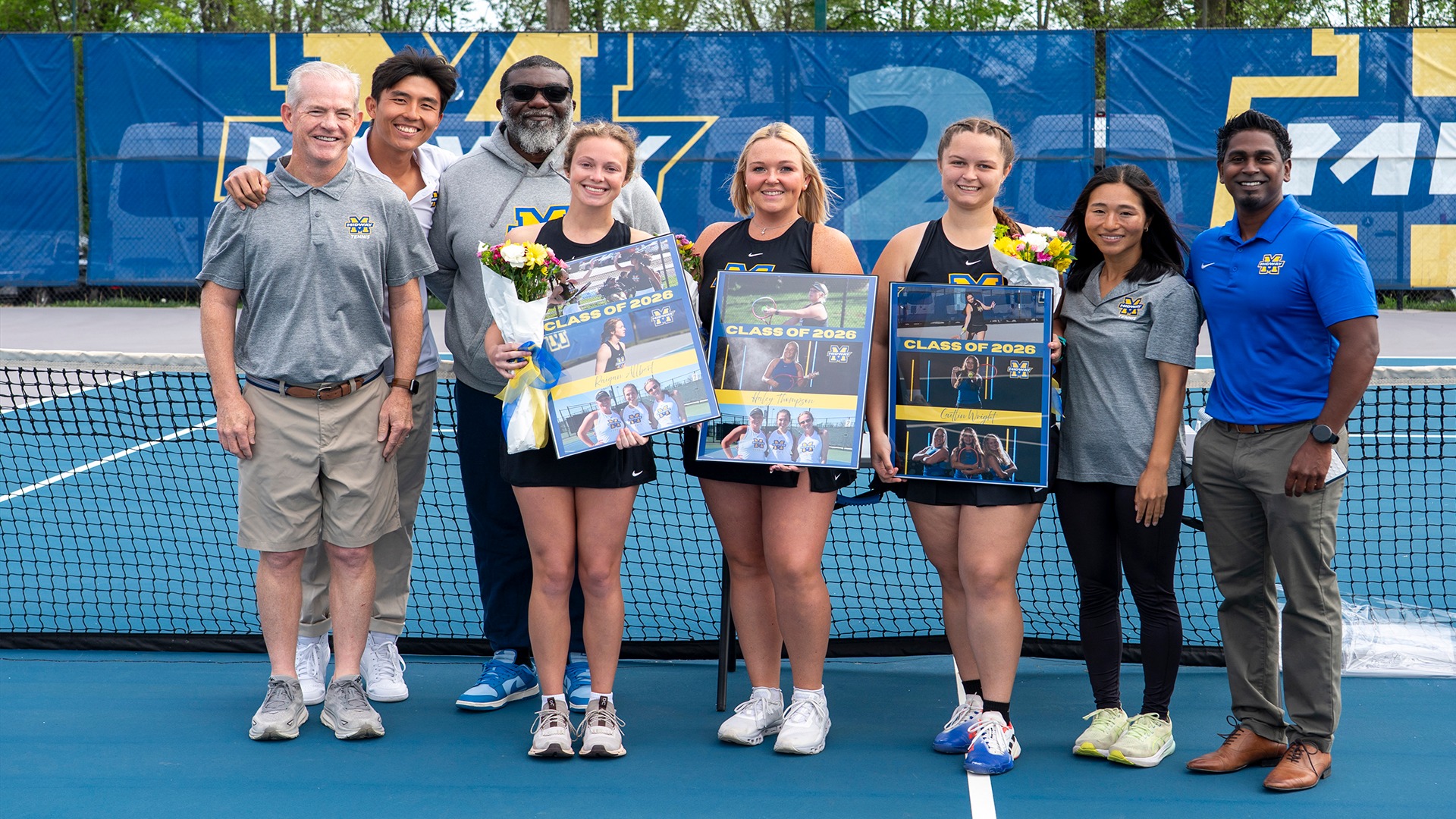 Women's tennis senior day photo