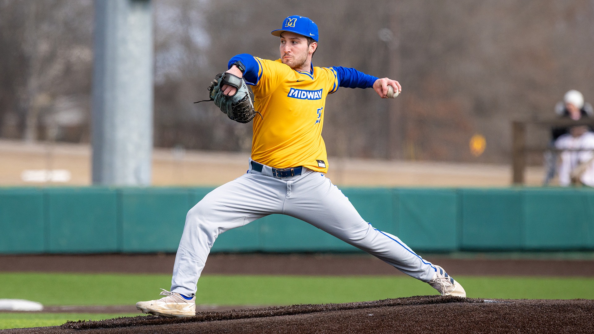 Tyler Pyles action shot for Shawnee State recap (April 4, 2026)