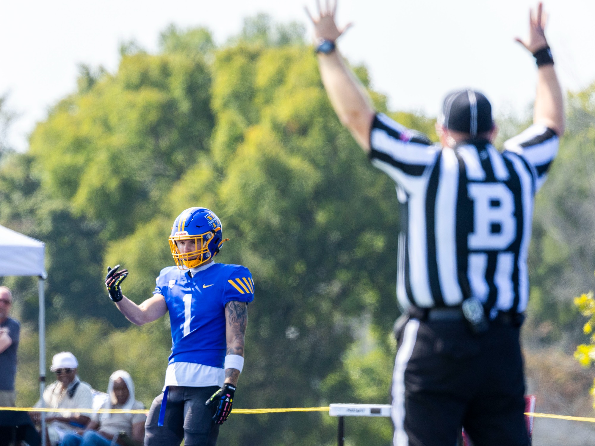 Midway University sprint football vs. Bellarmine University, Saturday, Sept. 19, 2026 at at Midway Turf Field in Midway, Ky. Photo by Brian Simms