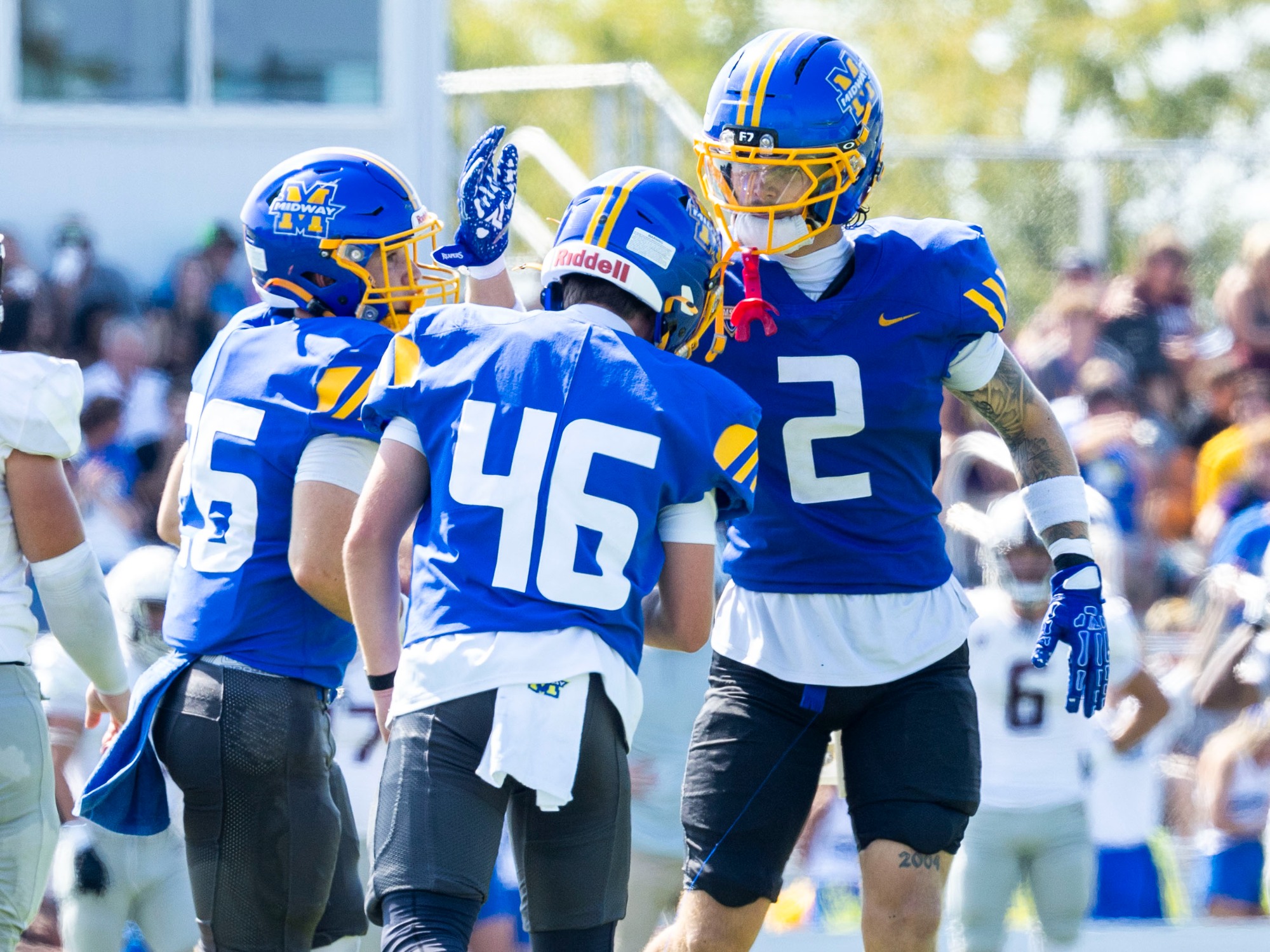 Midway University sprint football vs. Bellarmine University, Saturday, Sept. 19, 2026 at at Midway Turf Field in Midway, Ky. Photo by Brian Simms