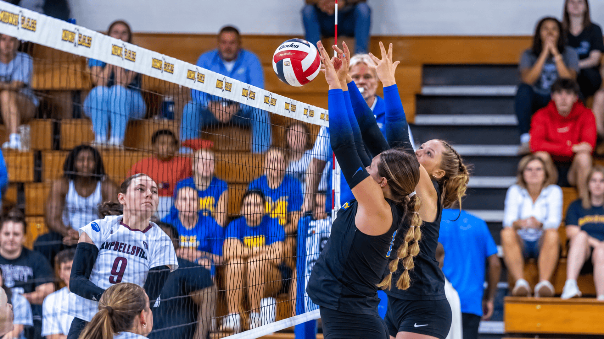 Broderick and Delong attempt a block