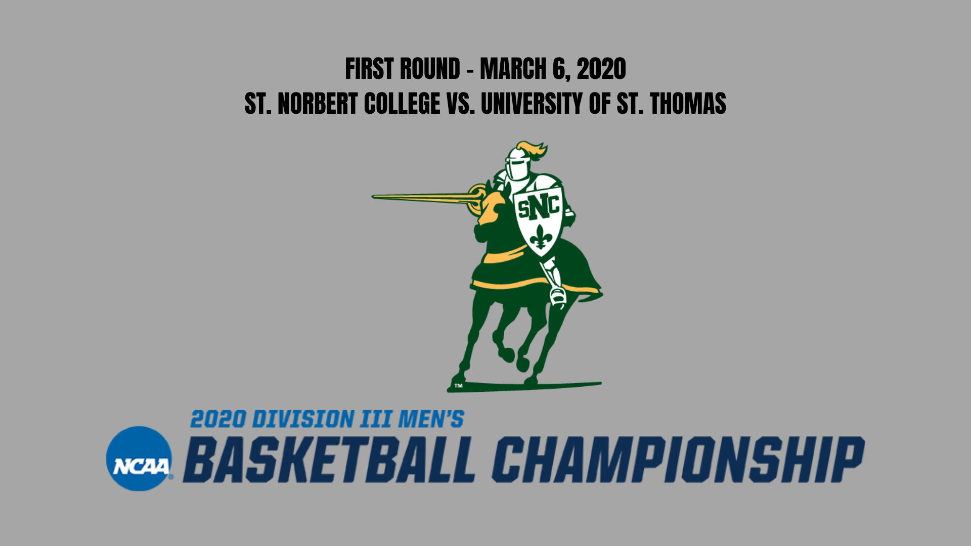 St. Norbert Men's Basketball Falls in First Round of NCAA Tournament
