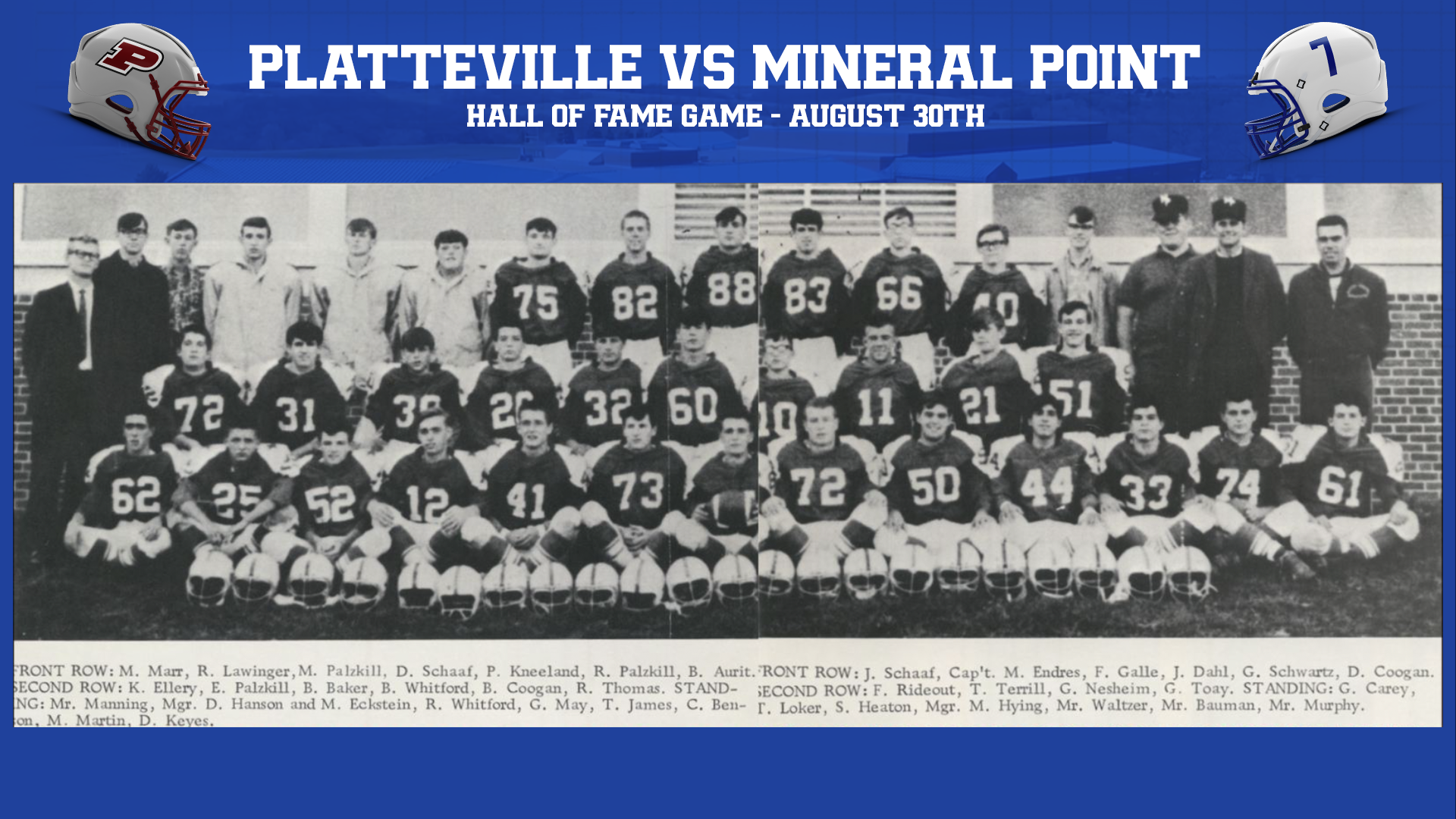 Hall of Fame Game Story Header