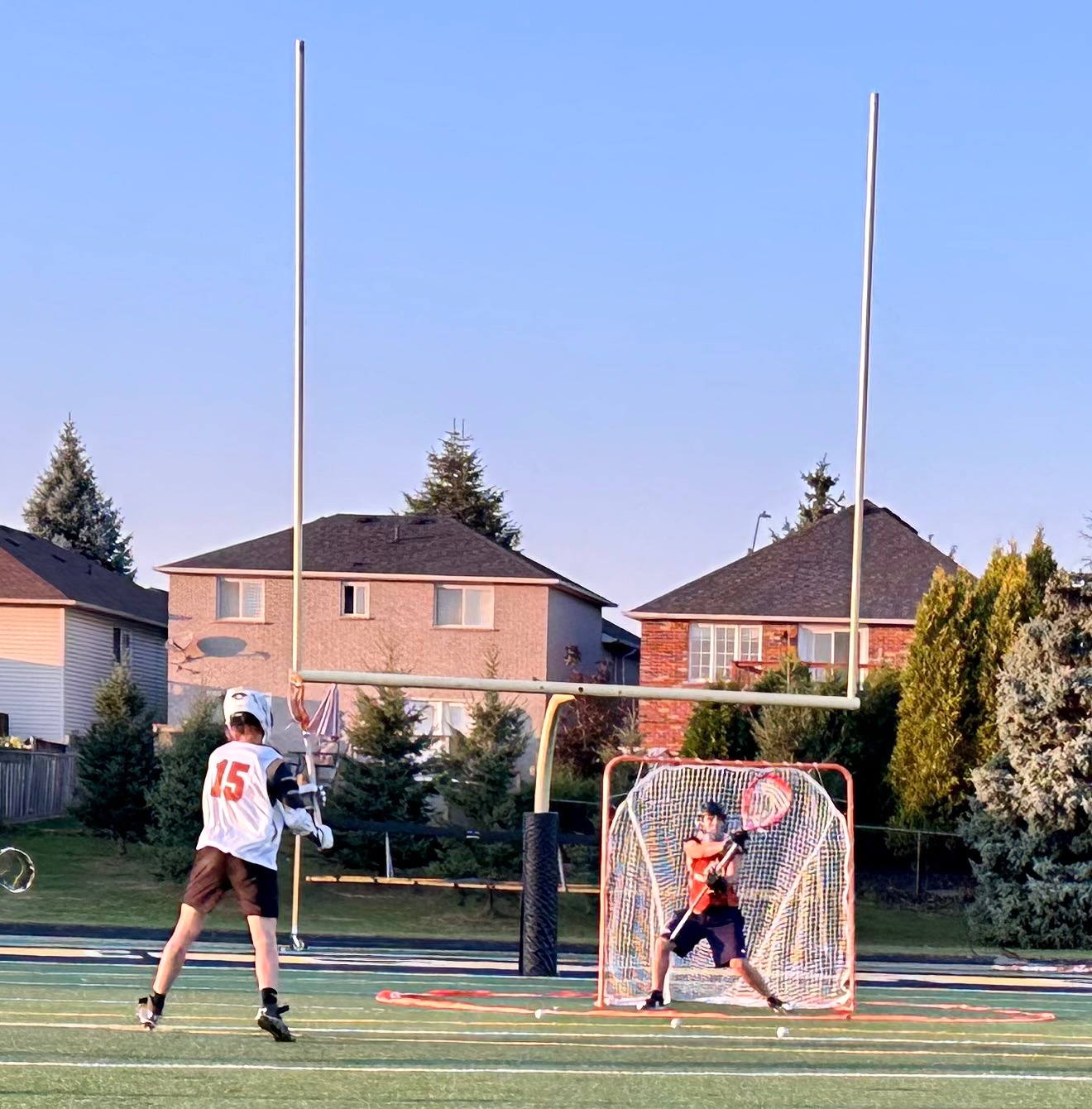 Mountaineers lacrosse at practice before year one begins