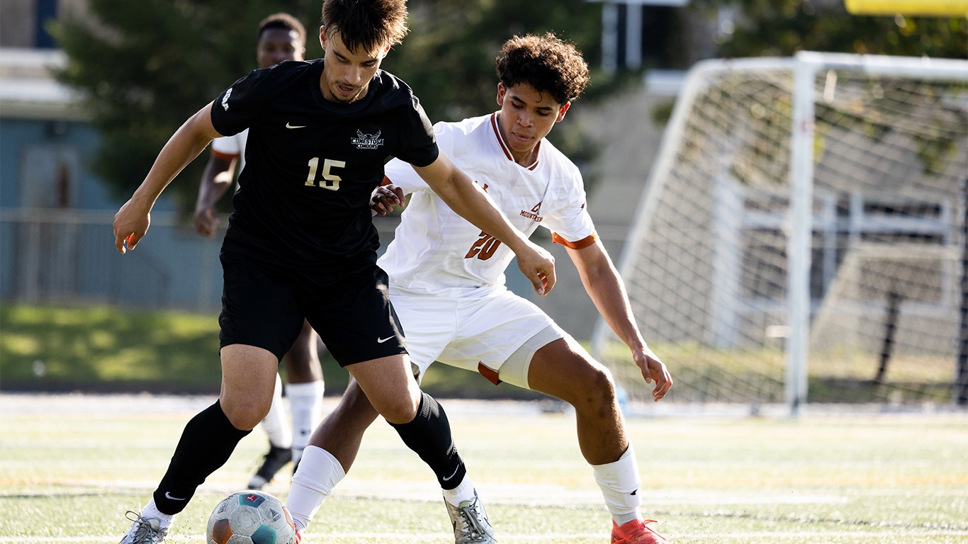 David Antunez defending the ball versus Conestoga