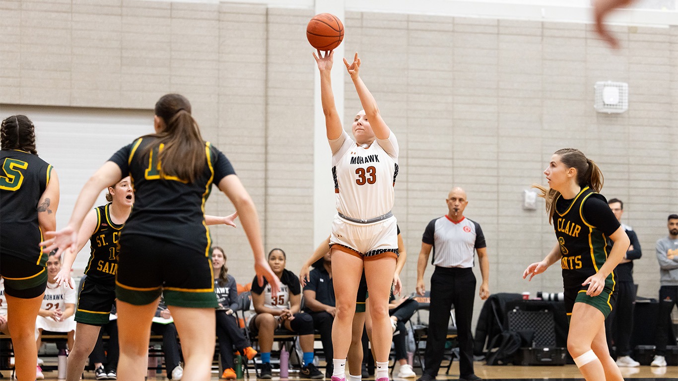 Maddie Anderson hits the midrange jumper