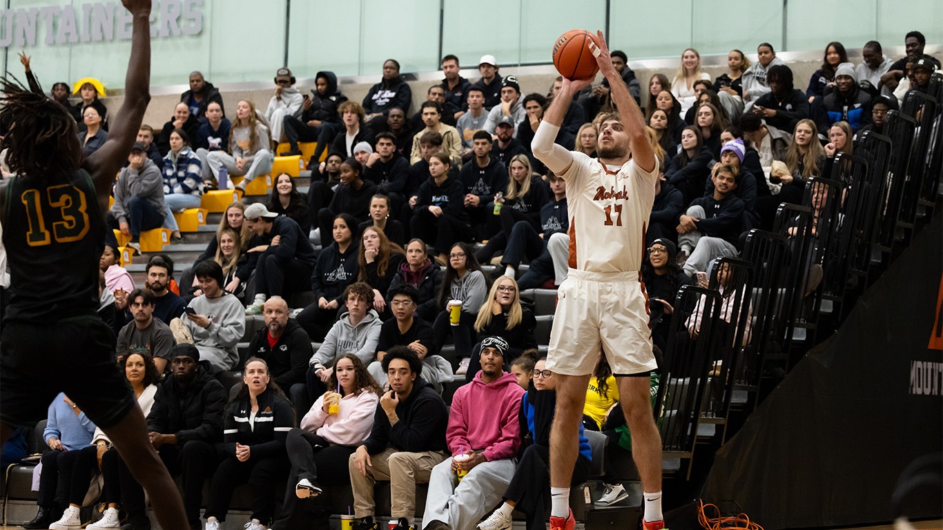 Marko Dosen shooting a three-ball