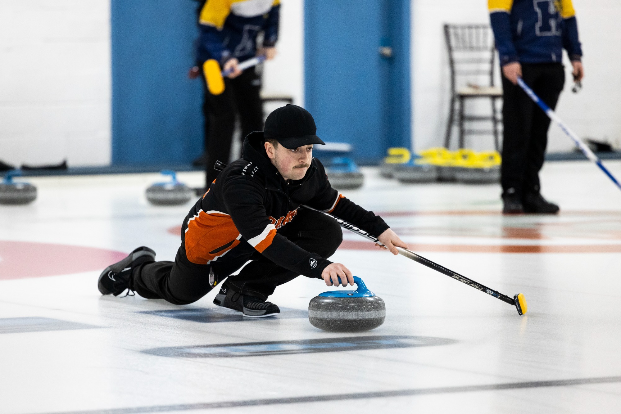 Jacob Jones throwing the rock