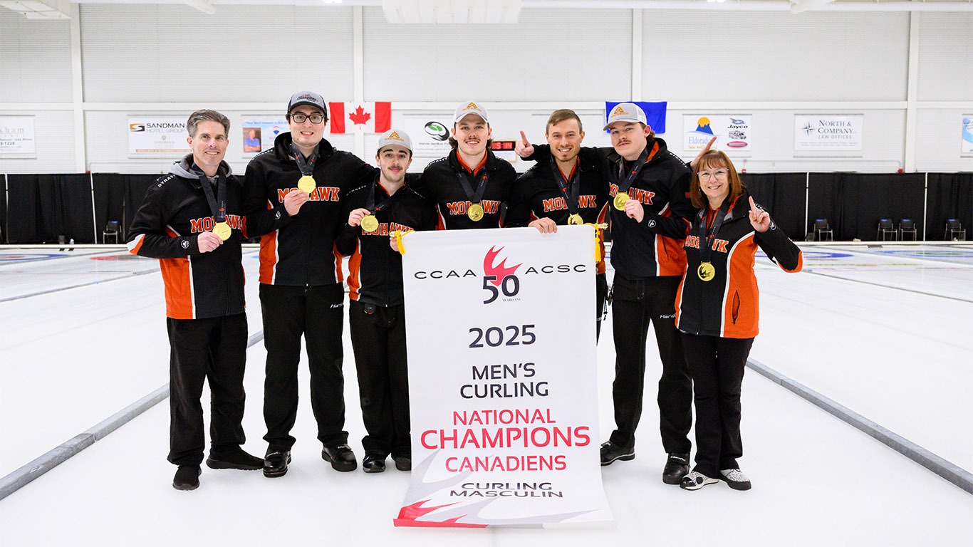 Mohawk men's curling win 2025 CCAA Championship