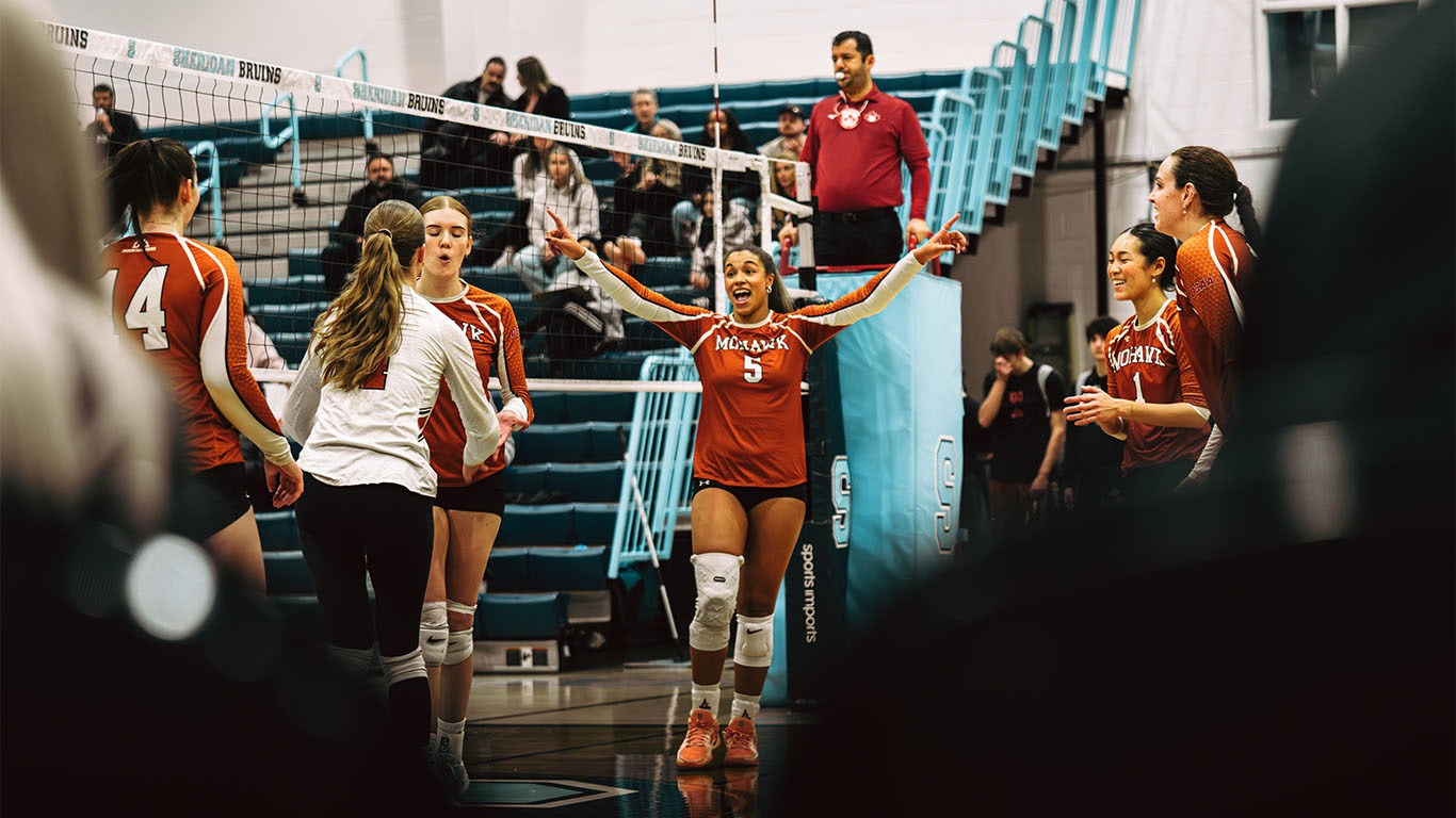 Kendra Baker celebrates