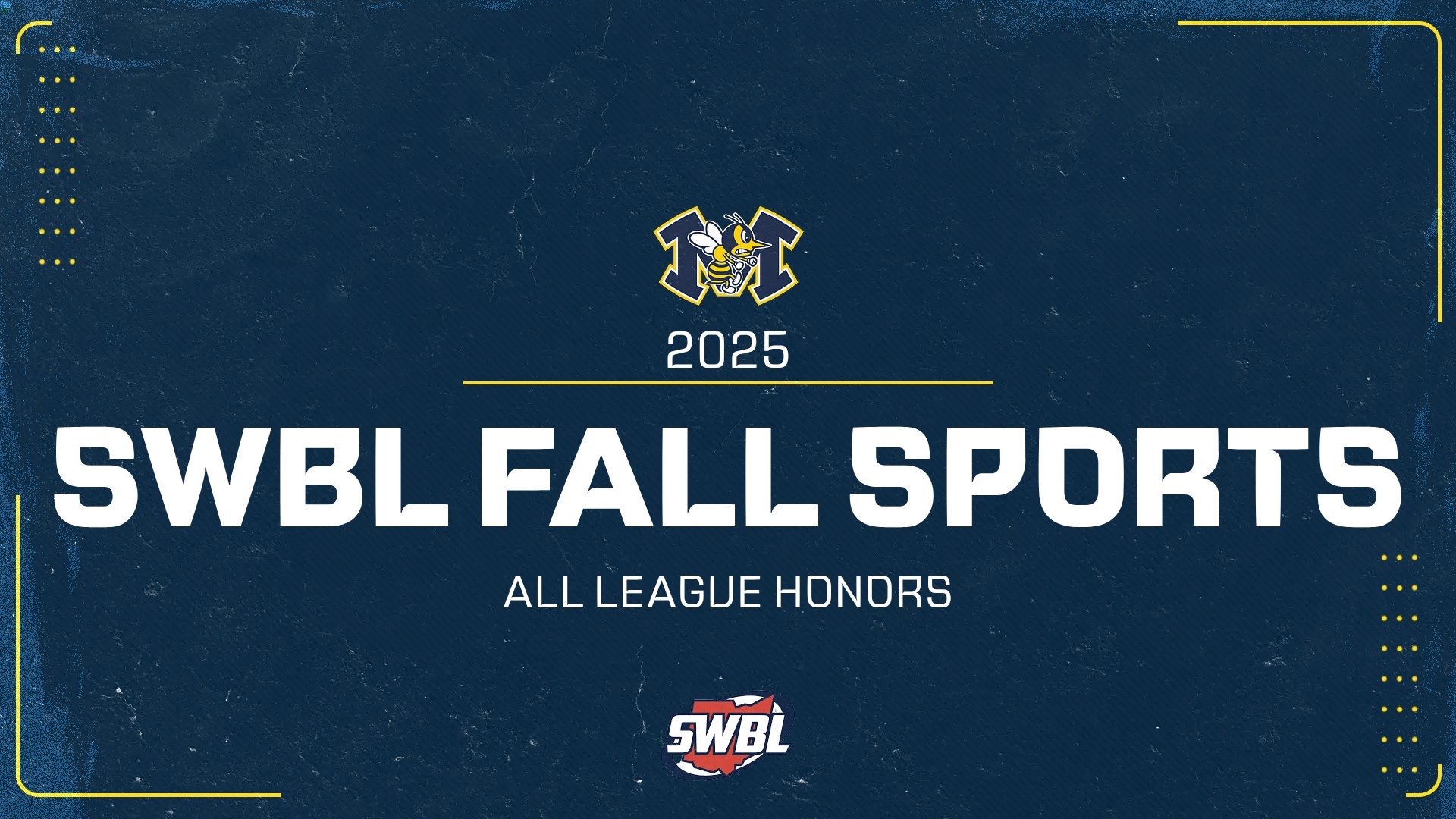 2025 SWBL Fall Sports Honors
