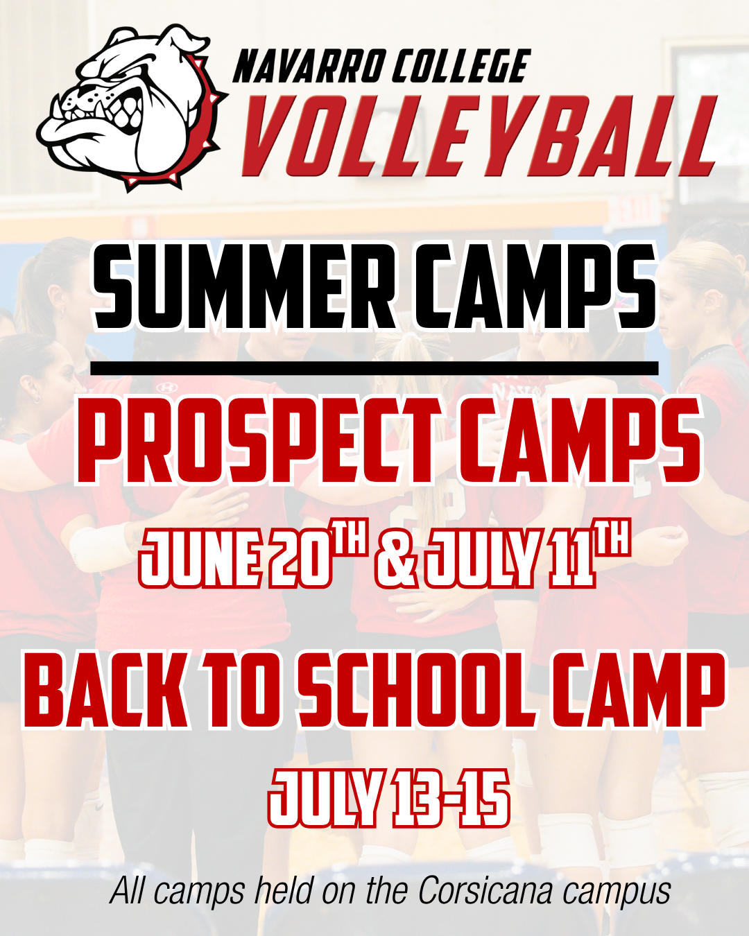 Volleyball Summer Camp Announcement