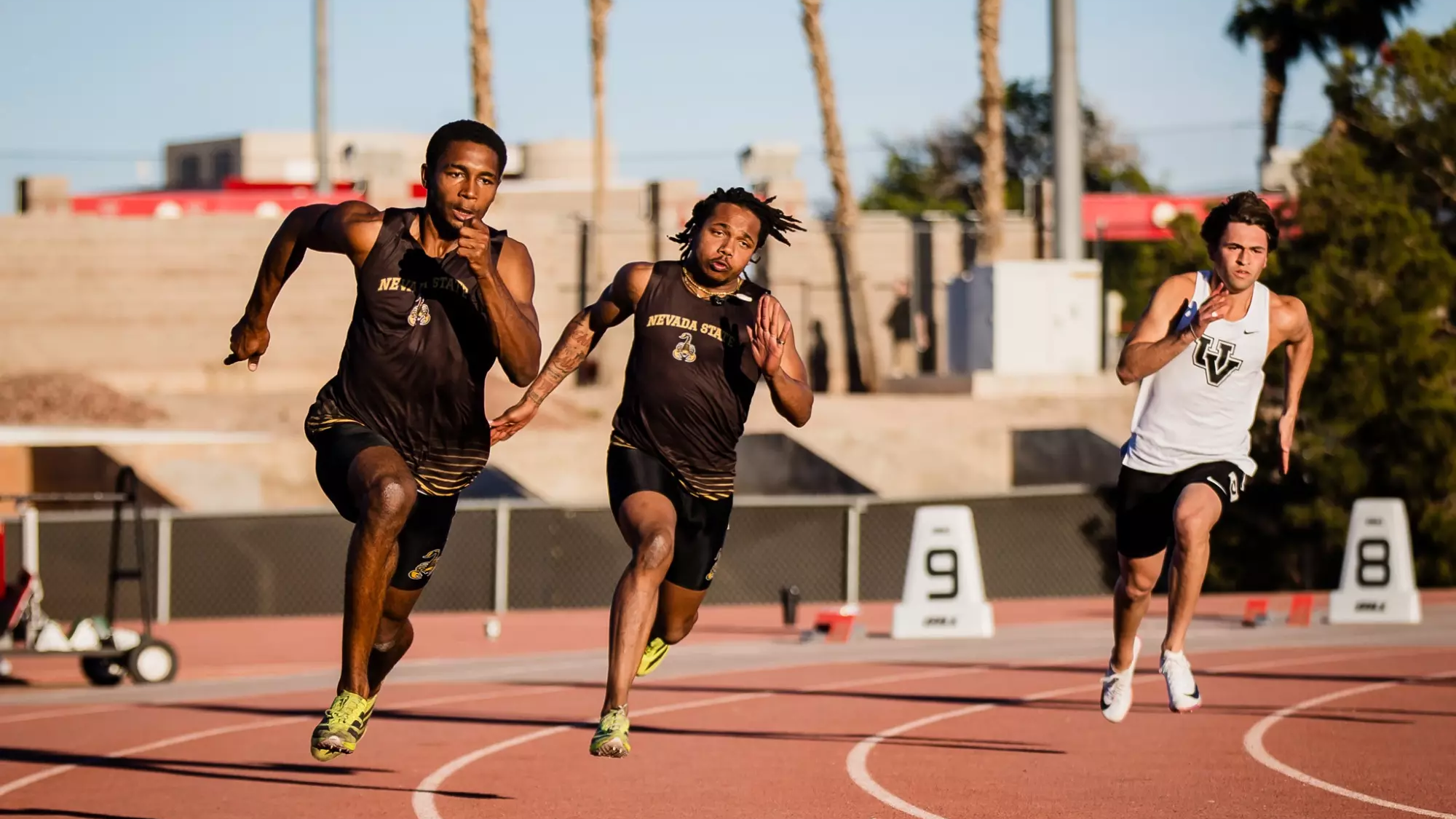 Nevada State University Men's Track & Field competes at the UNLV Rebel ELITE track meet on April 3&4, 2026, in Las Vegas, NV.