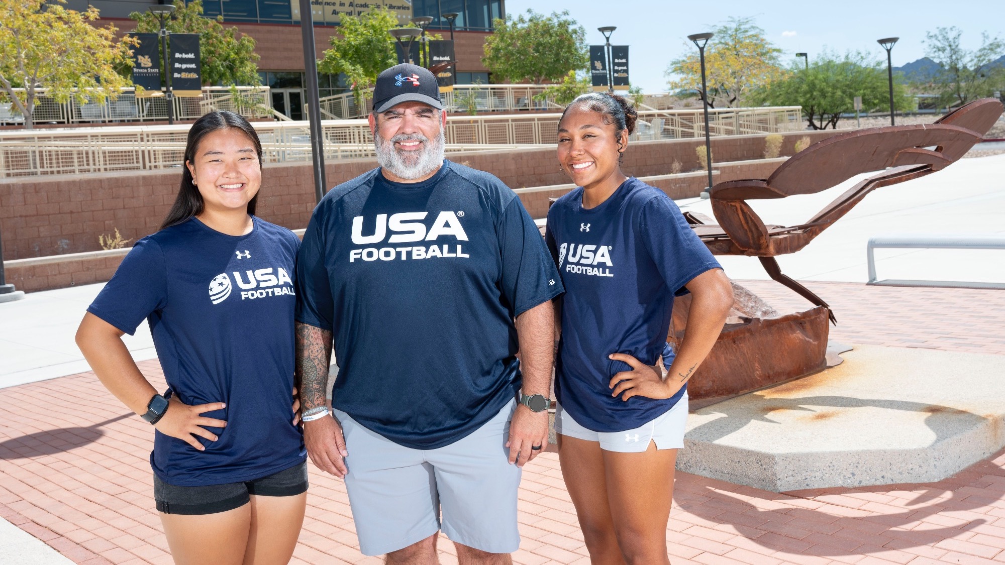 Flag Football Players and Coach Selected to National Teams - Akemi Higa, Rudy Fernandez, and Brooklin Hill