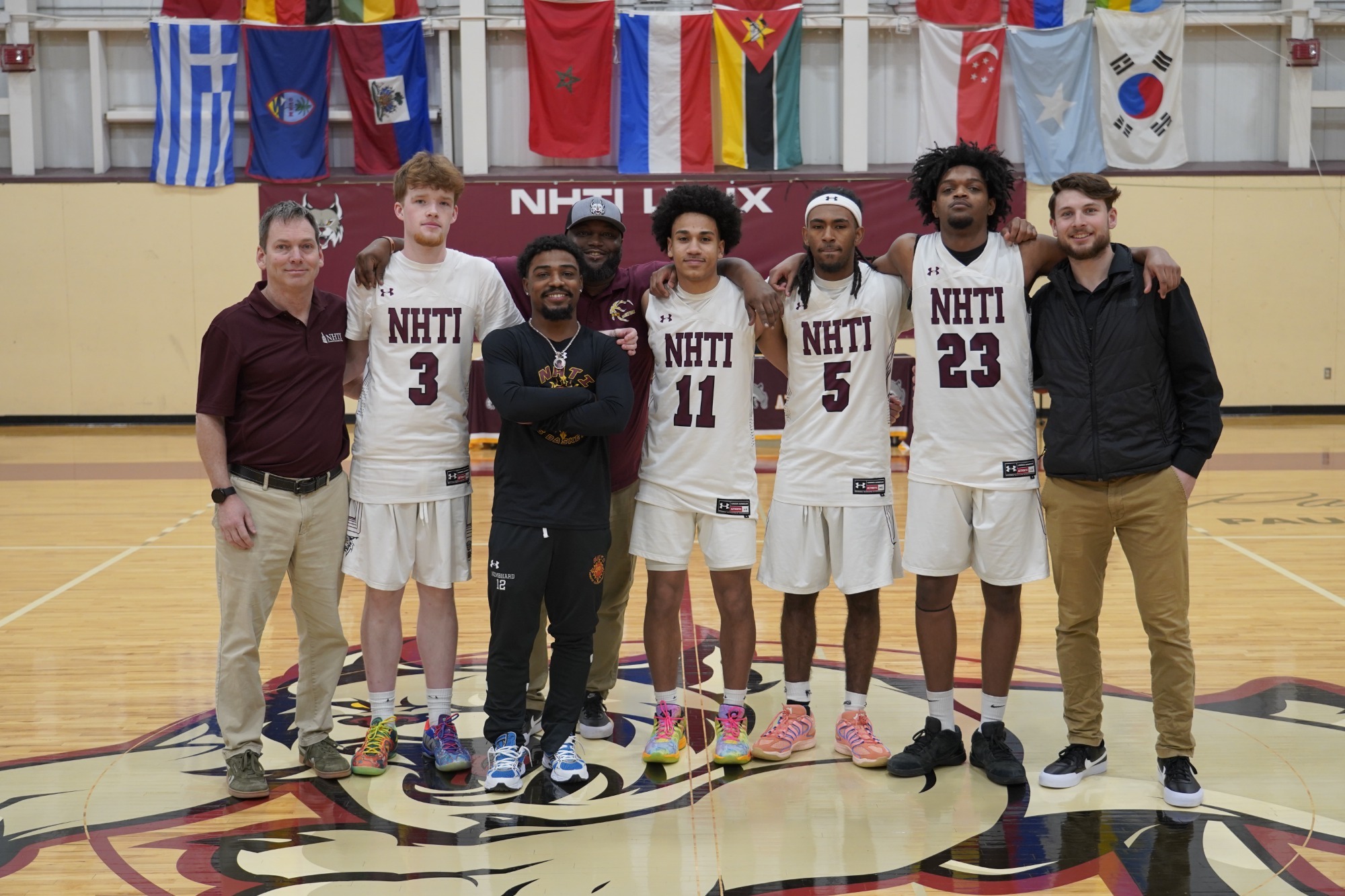 Men's Basketball Seniors + Coaches