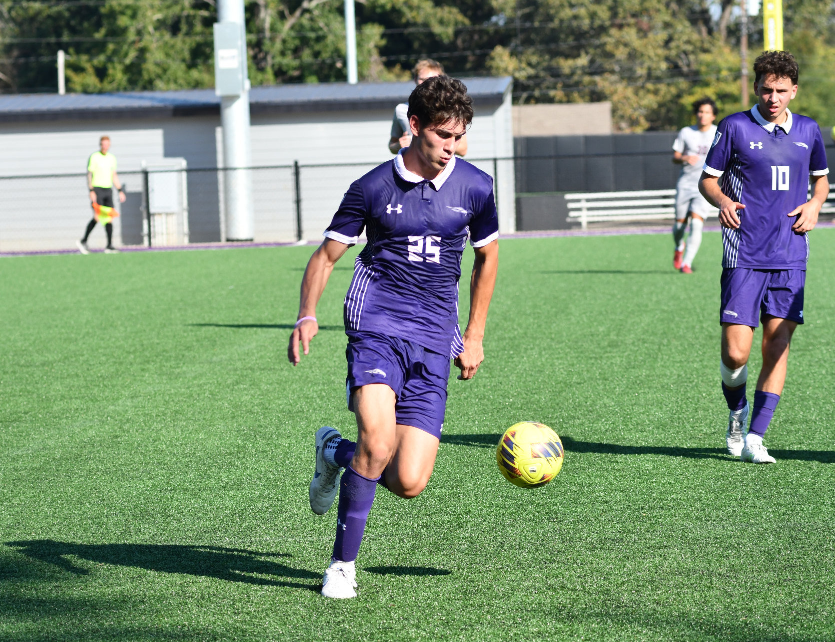 Lex Puente heads down the field.