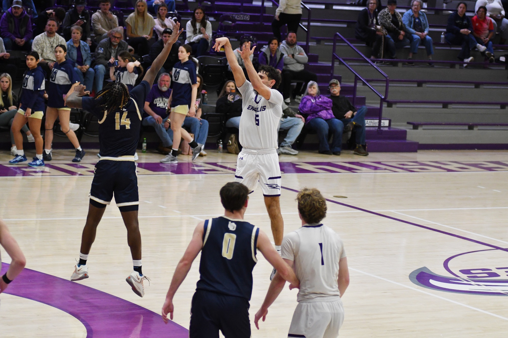 Eyal Shamri hits a shot.