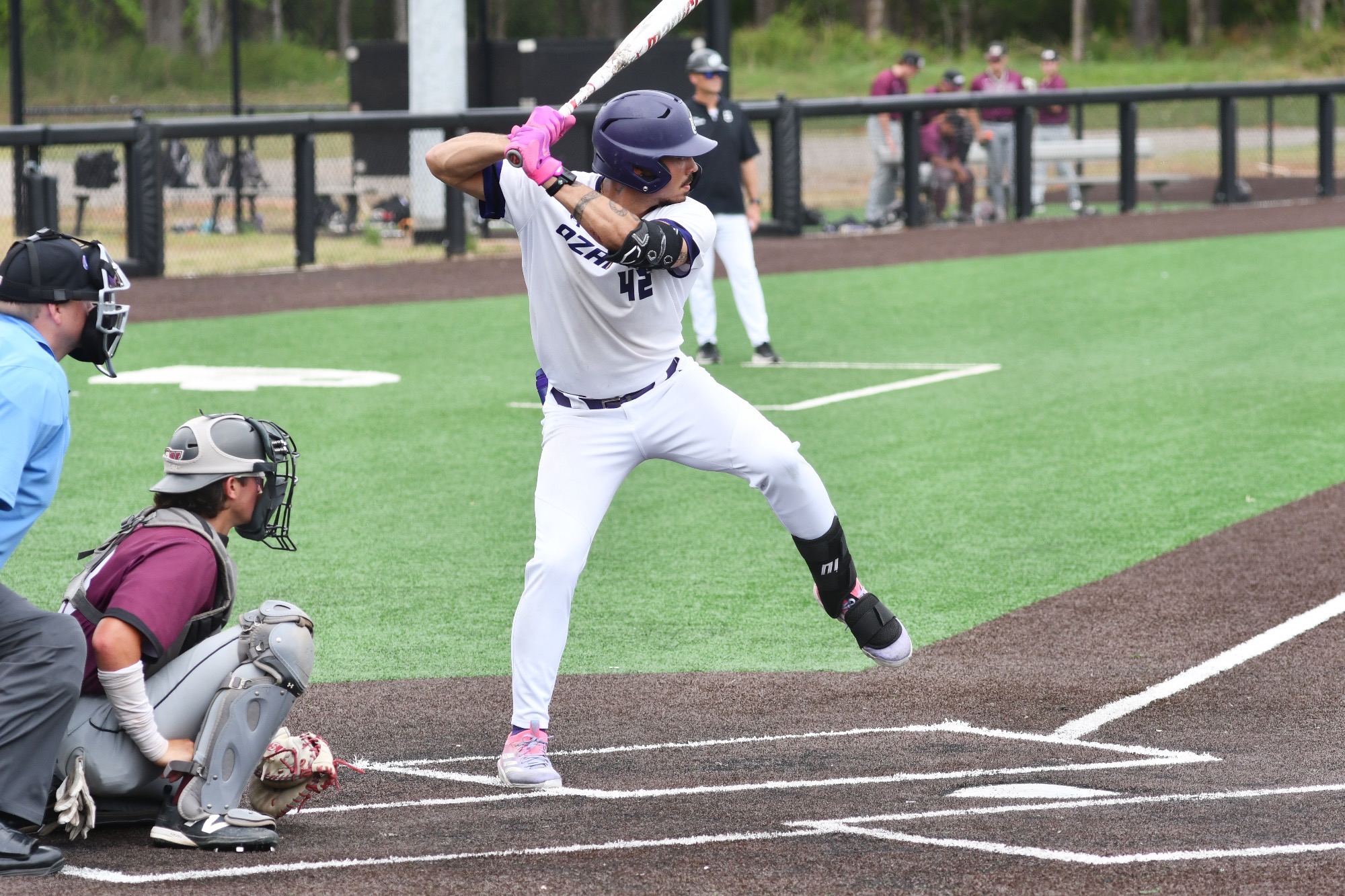 Langdon Townsend smashes a ball.
