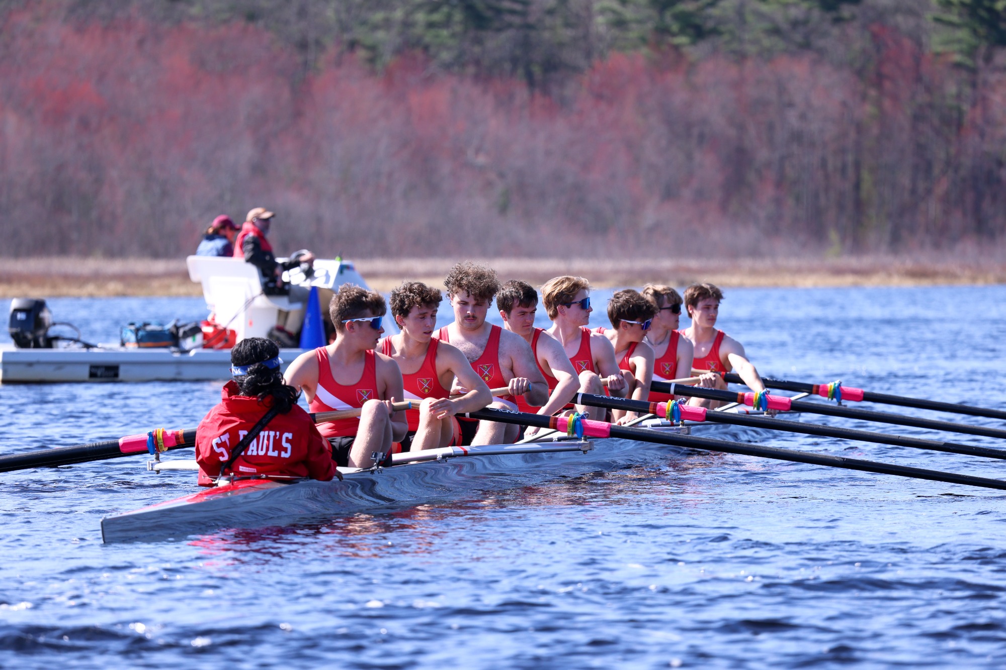 Tabor Rowing Boys Crew open season with Tabor victory - St. Paul's School