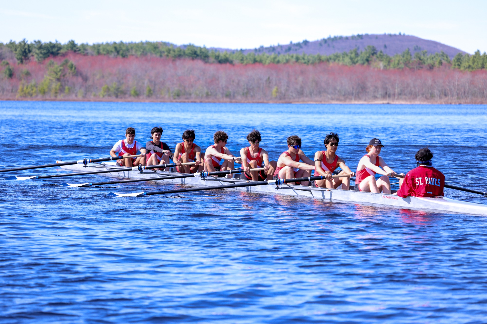 Tabor Rowing Boys Crew open season with Tabor victory - St. Paul's School