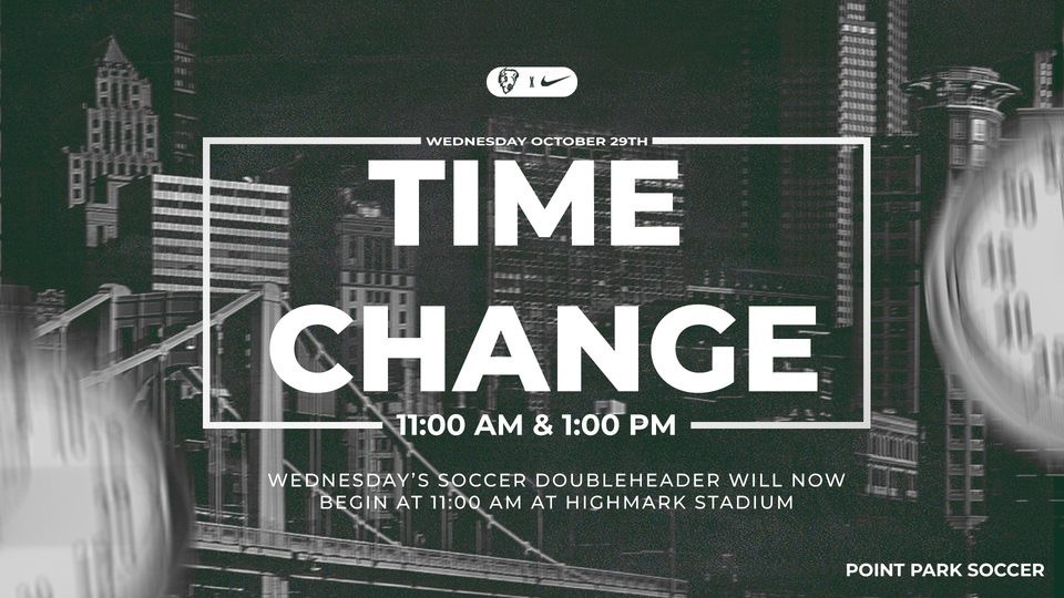 Soccer Time Change 10-29