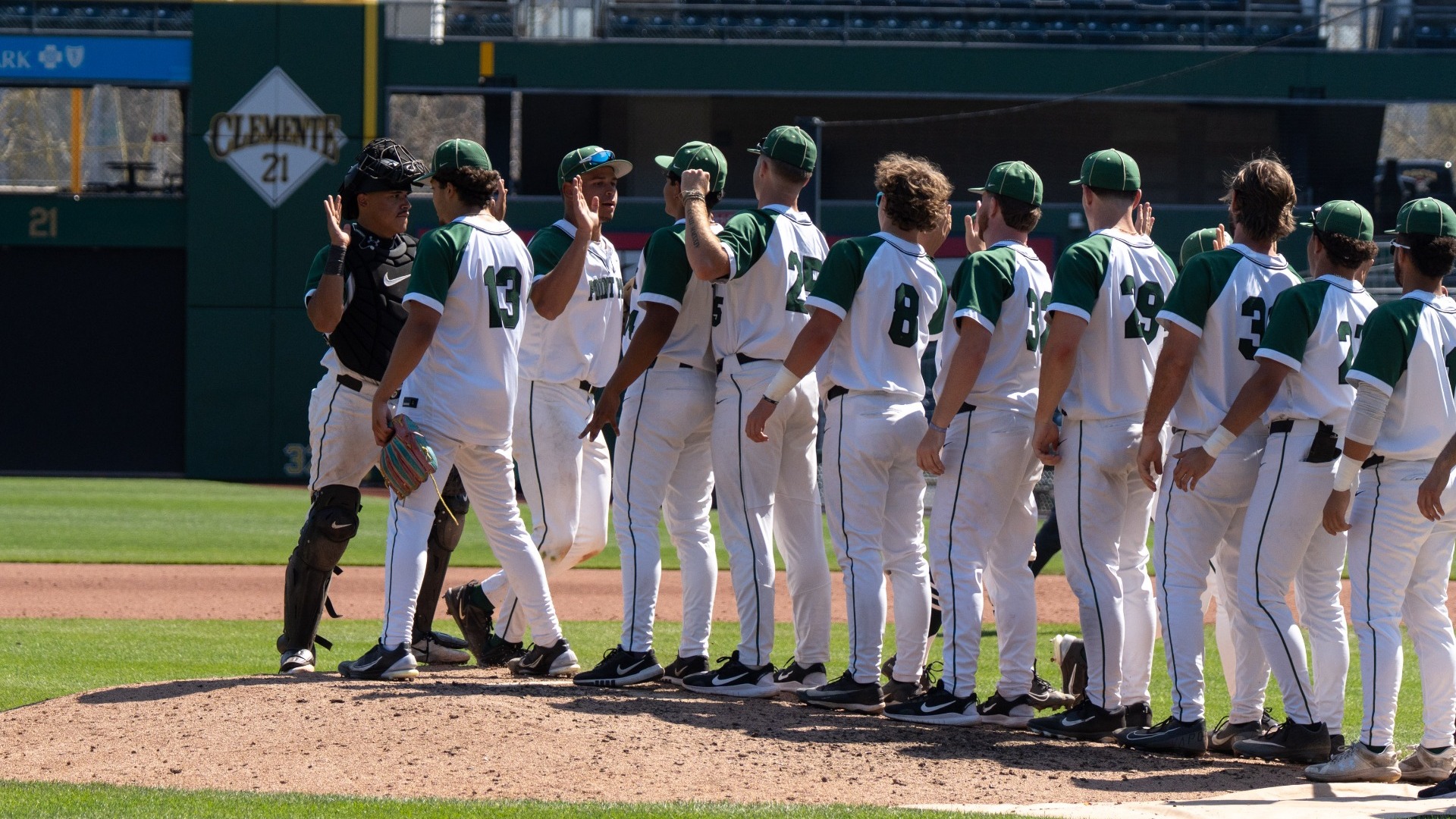Pioneer win at PNC Park Handshakes