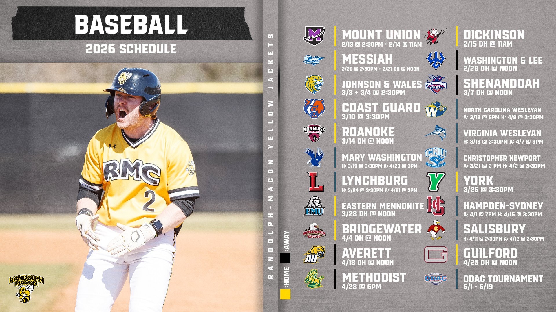 BSB Schedule Graphic 2026 Season