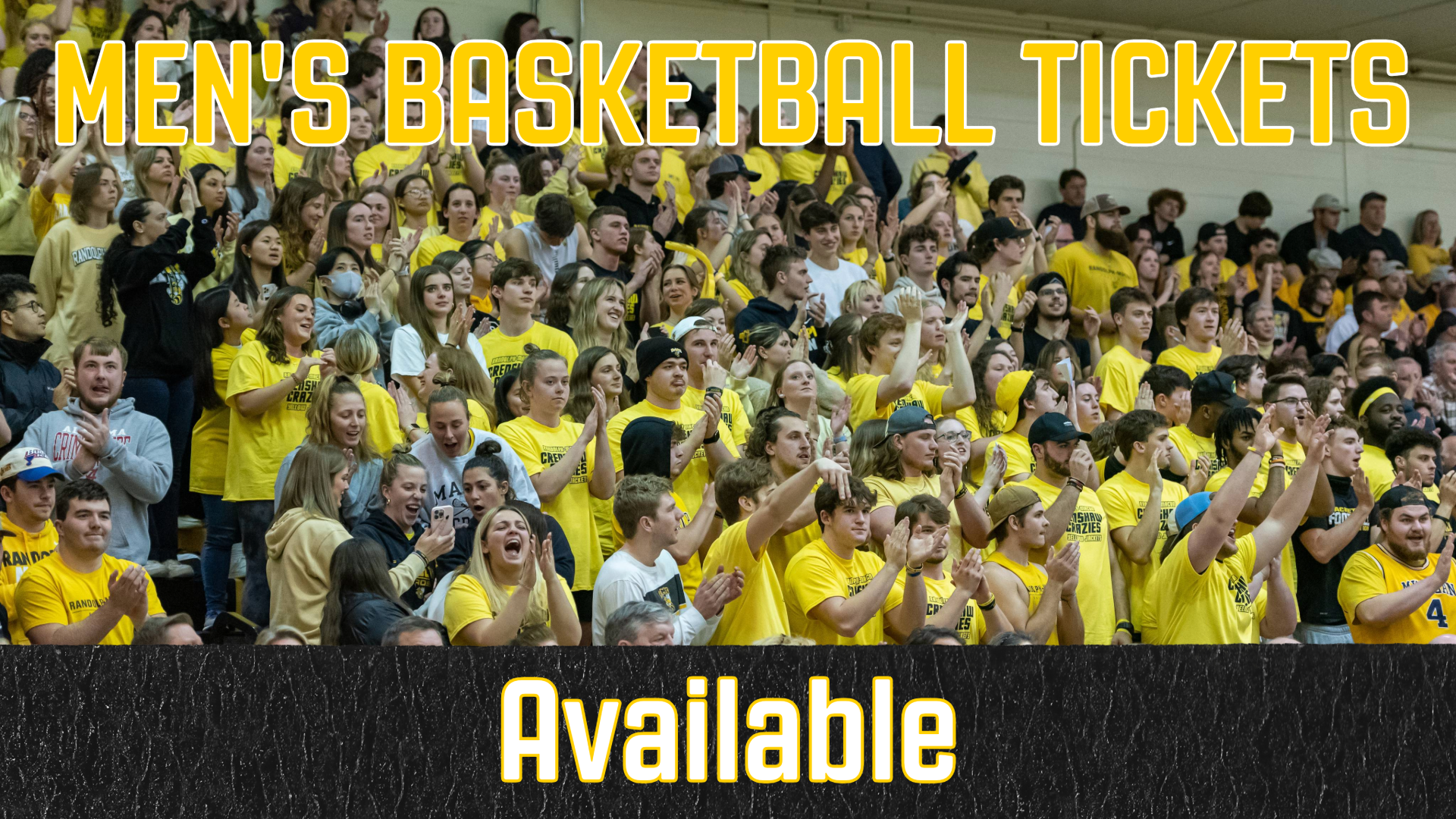 MBB Ticket Graphic with student section in photos