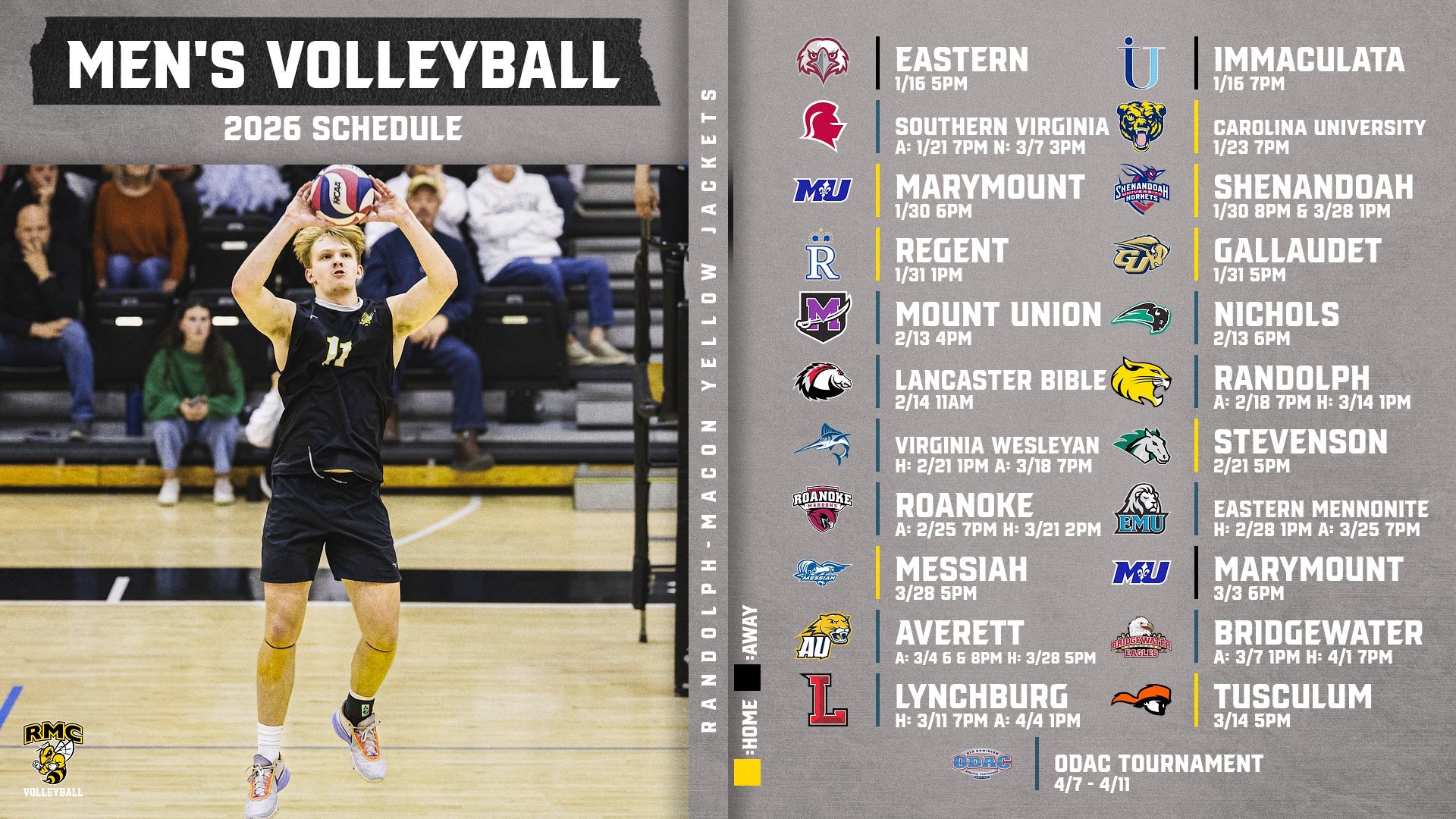 MVB Schedule Release for 2026