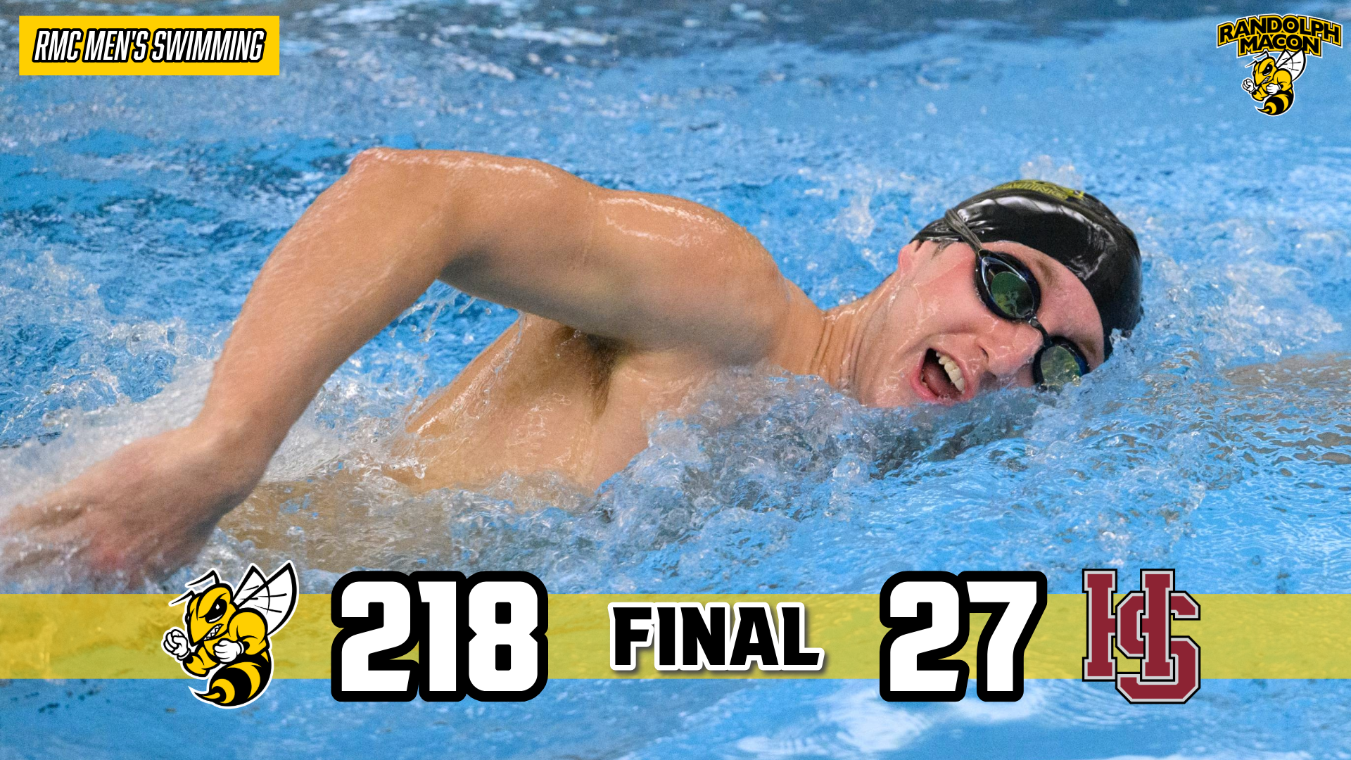MSWIM vs HSC... Final Score Graphic...218-27 Final