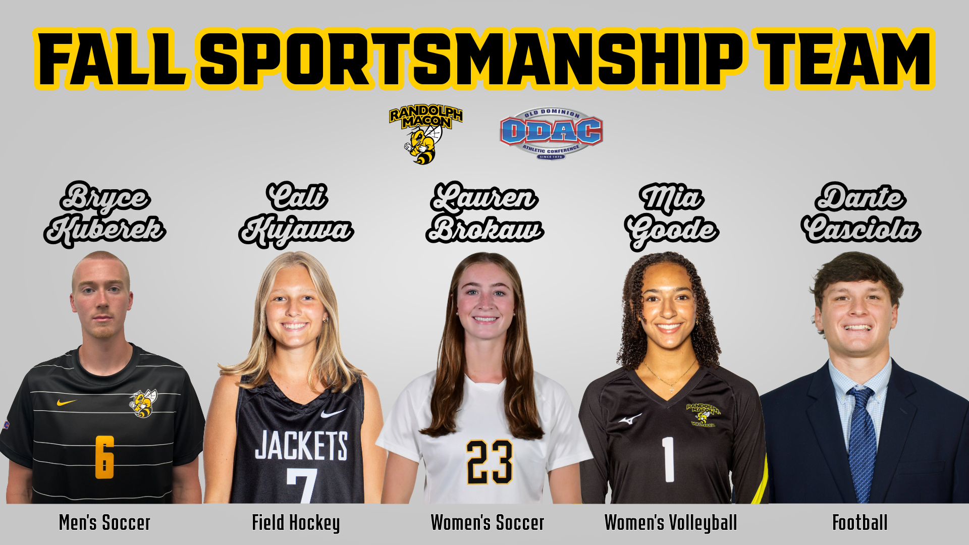 Sportsmanship Award with Athletes on Cover 2025