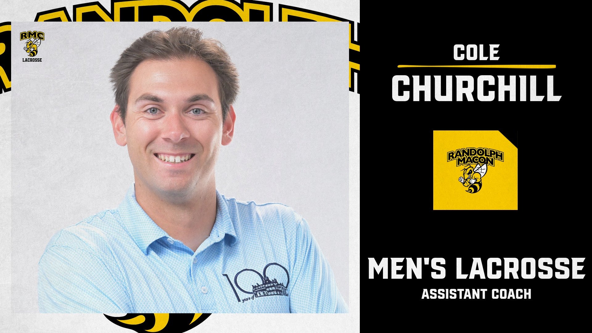 Cole Churchill joins the Men's Lacrosse staff as the assistant coach 