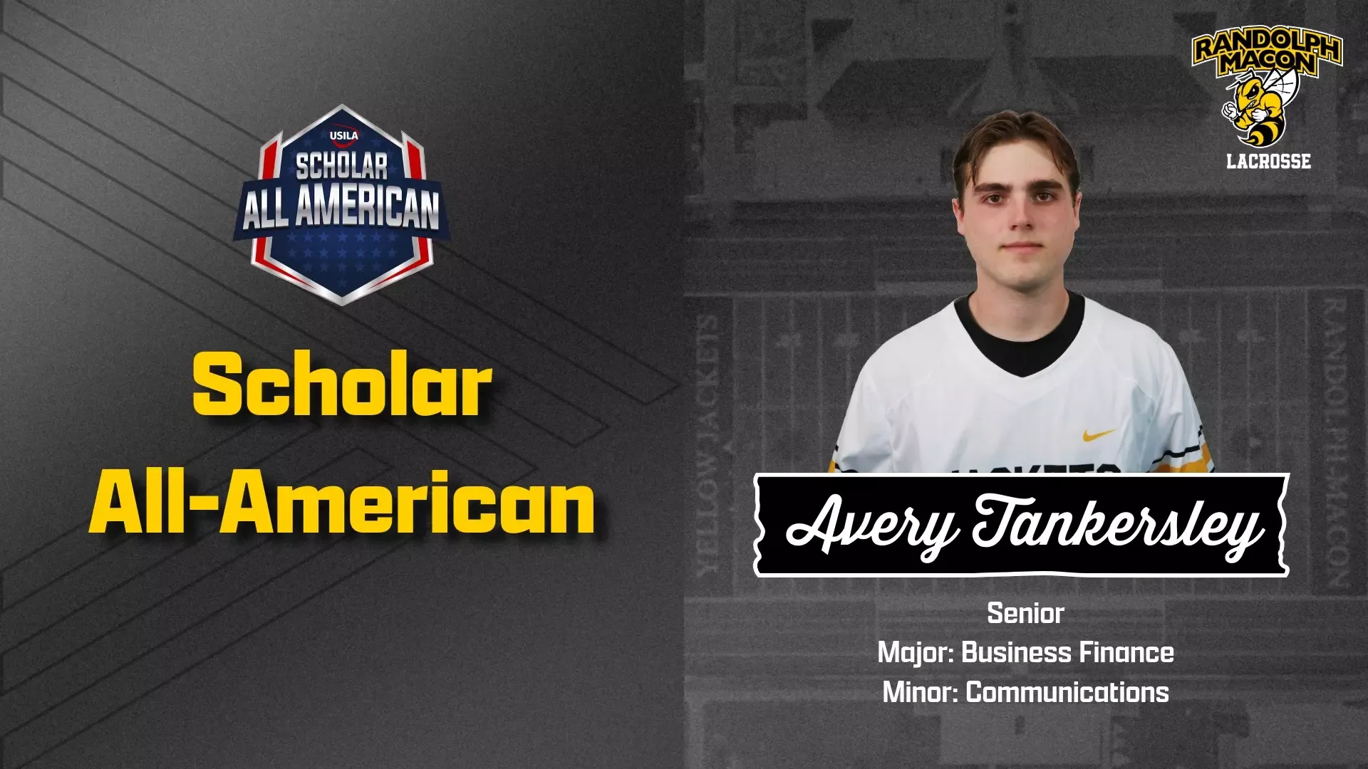 Tankersley (white Jersey) named USILA Scholar All-American