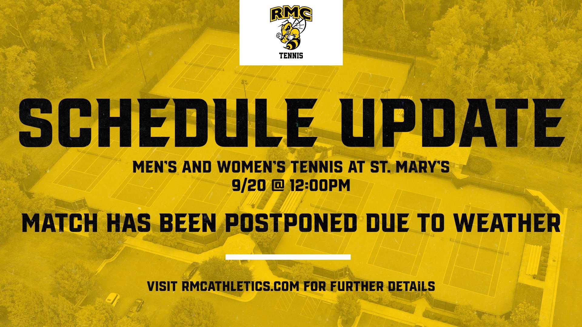 M/W Tennis Postponed
