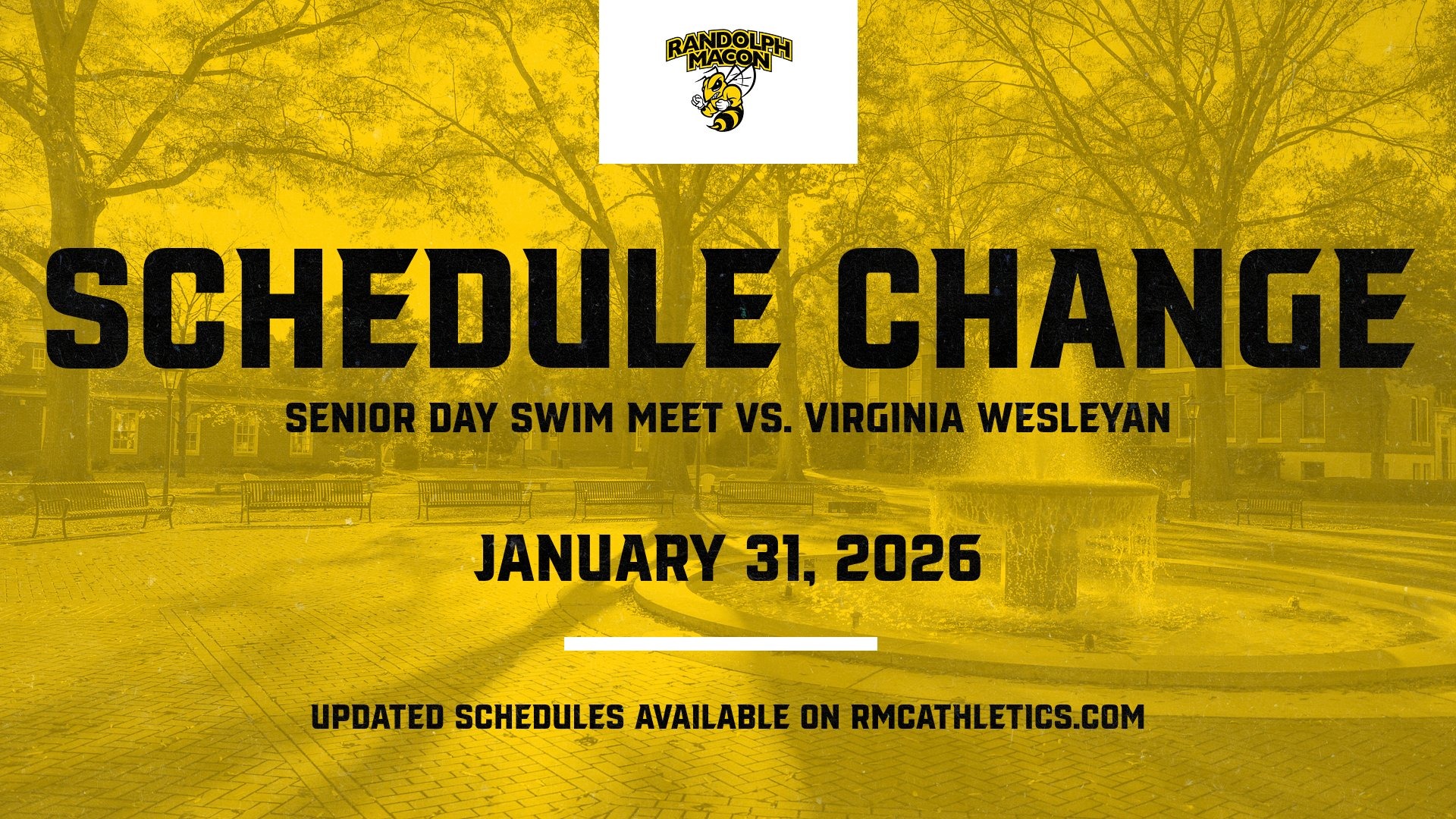 Senior Day Swim Meet Change