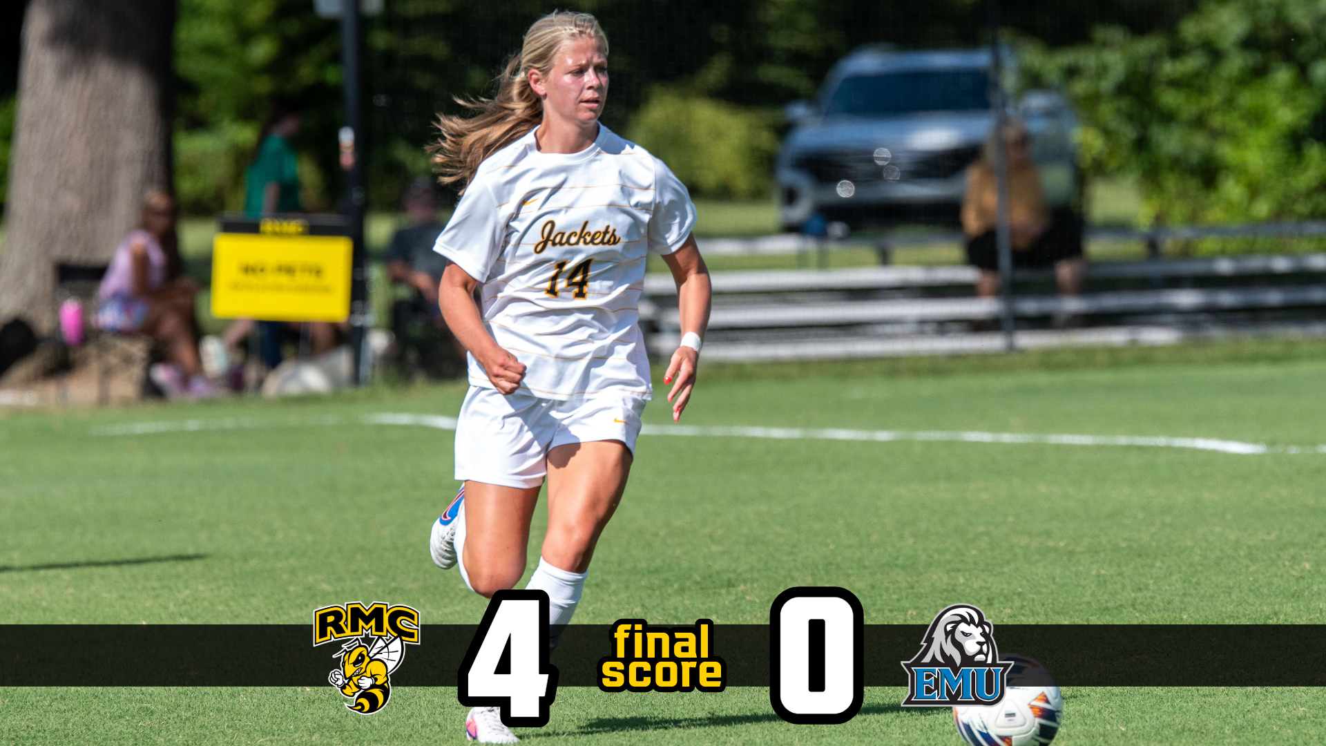 WSOC vs EMU final score graphic (Emma Owens Featured)