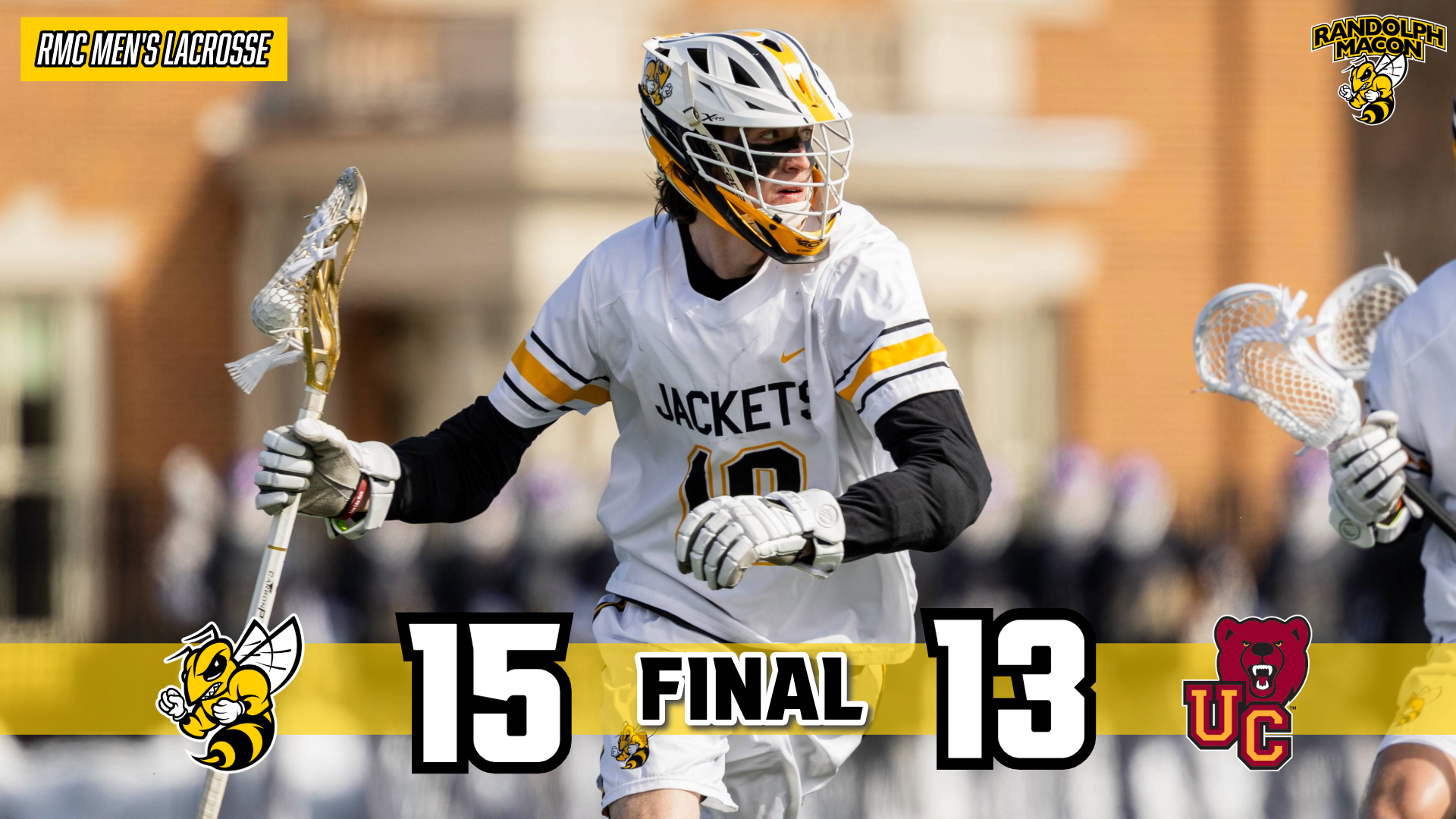 RMC vs. Ursinus...Final Score graphic...Final score 15-13