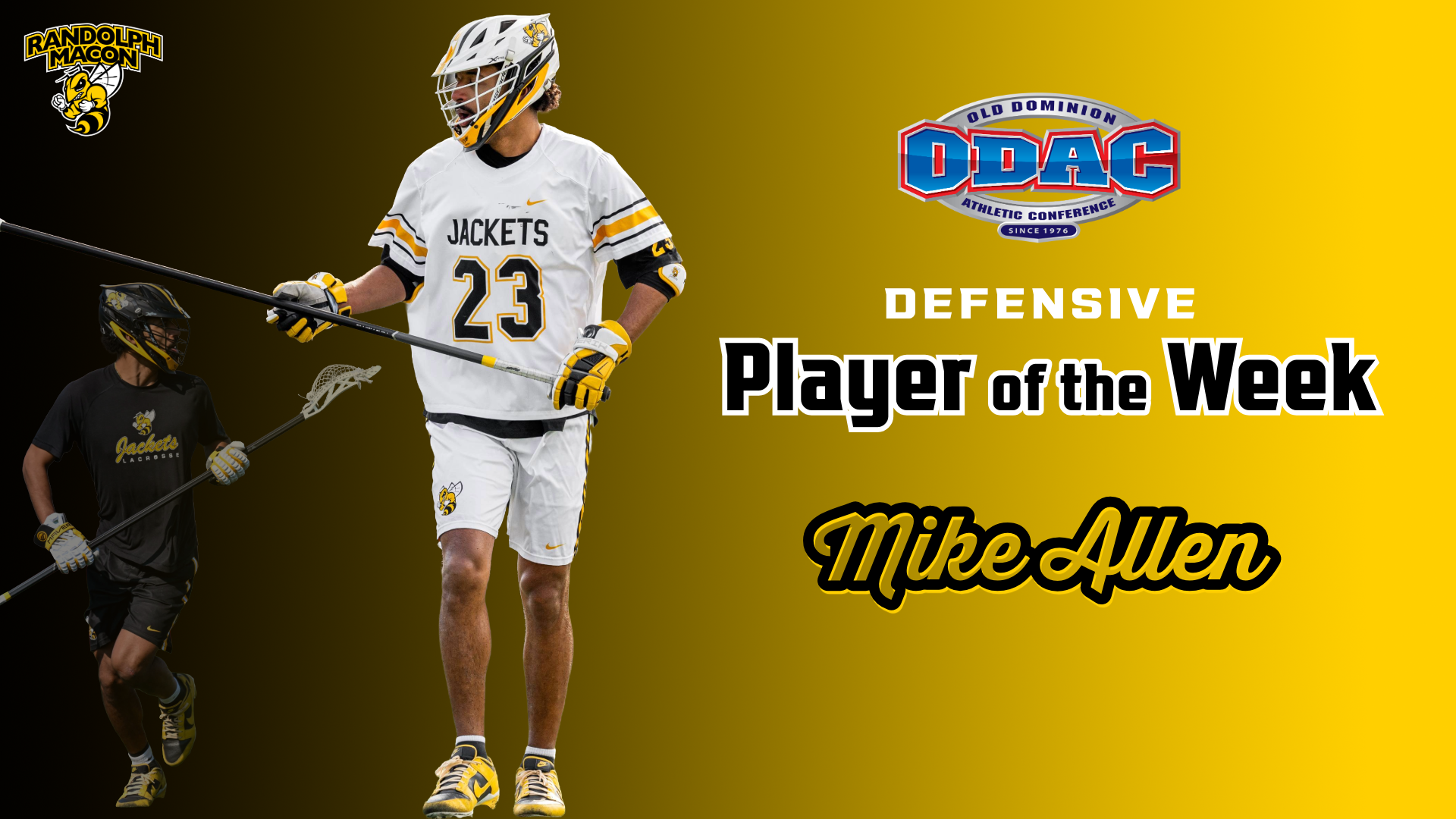 ALLEN ODAC DEFENSIVE PLAYER OF THE WEEK