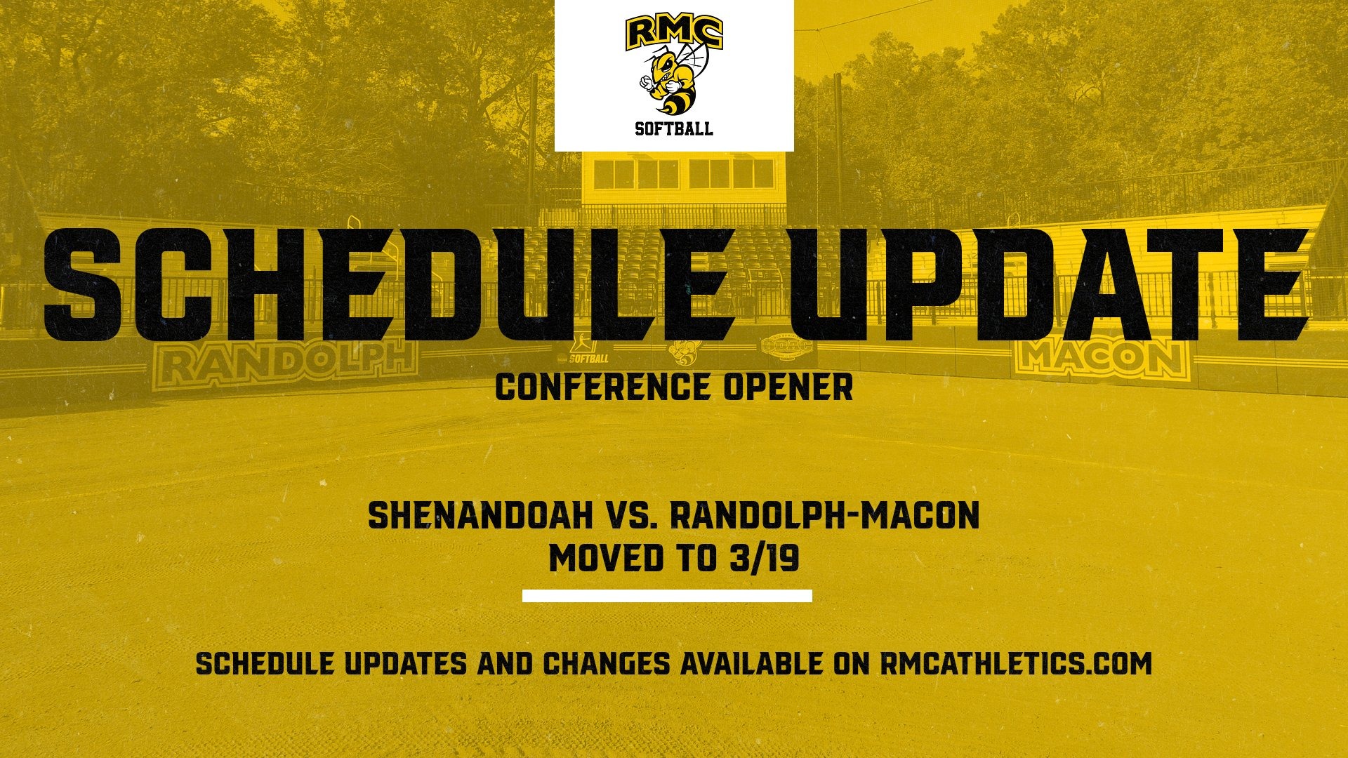 RMC Softball Moves Conference Opener to 3/19 with Shenandoah