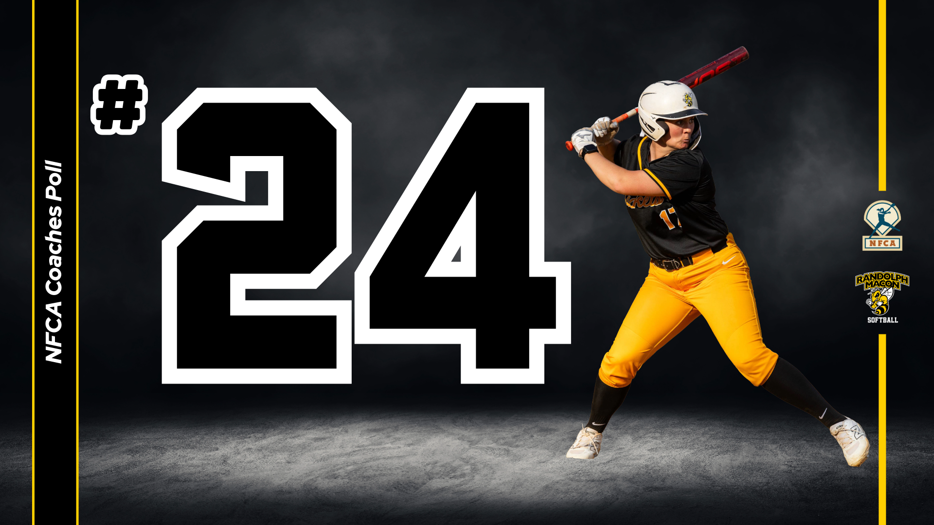 Softball Ranked #24 in NFCA Coaches Poll, Ellie Herndon on Graphic