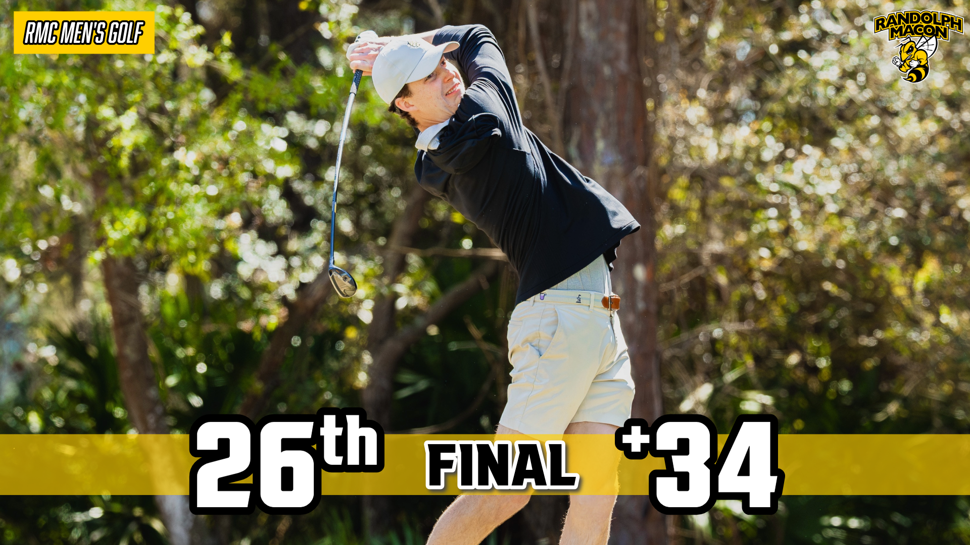 Men's Golf Finishes Weekend at Jekyll Island with Charlie Wilkerson on the graphic
