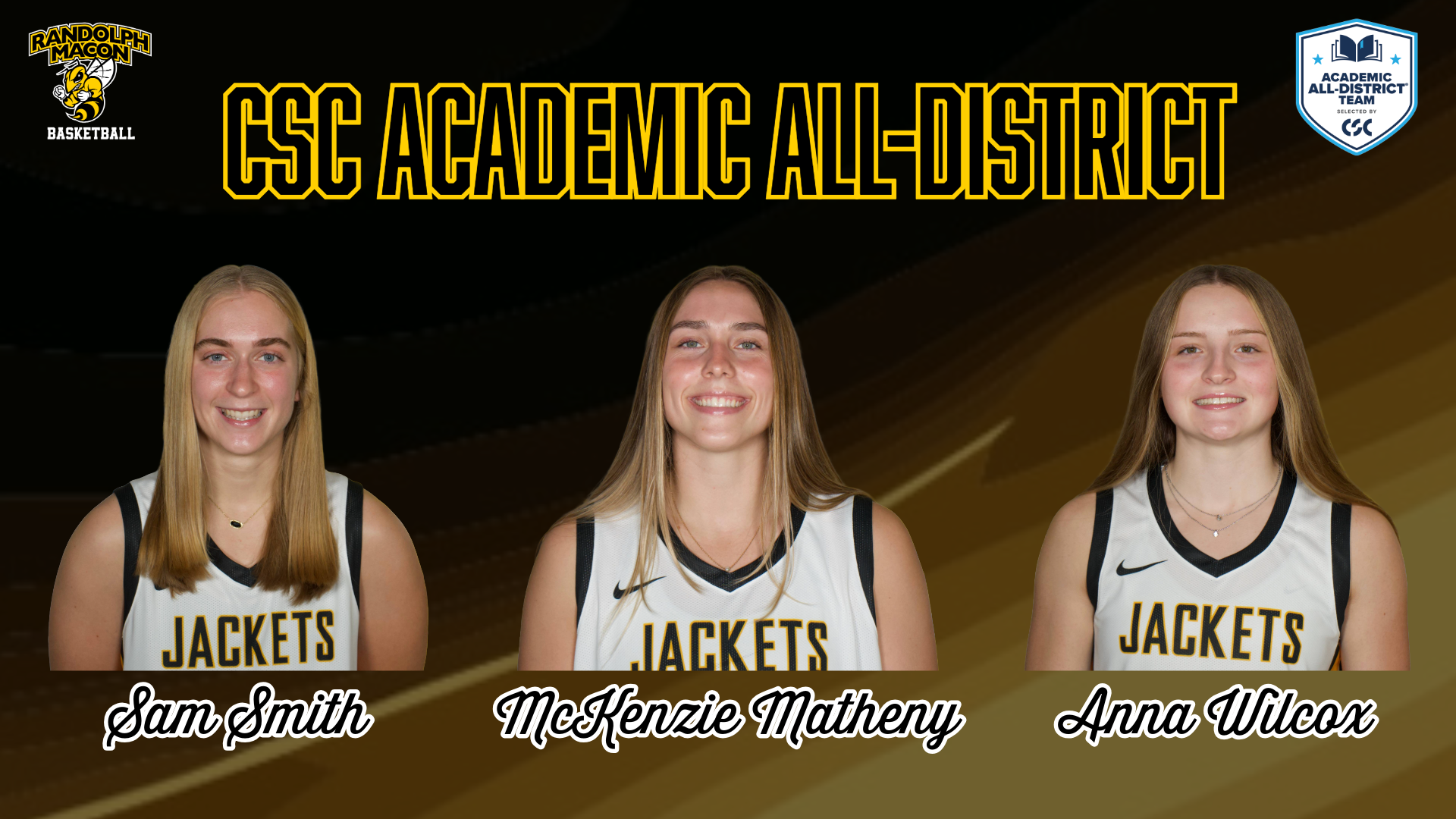 Three YJs named to CSC All-District