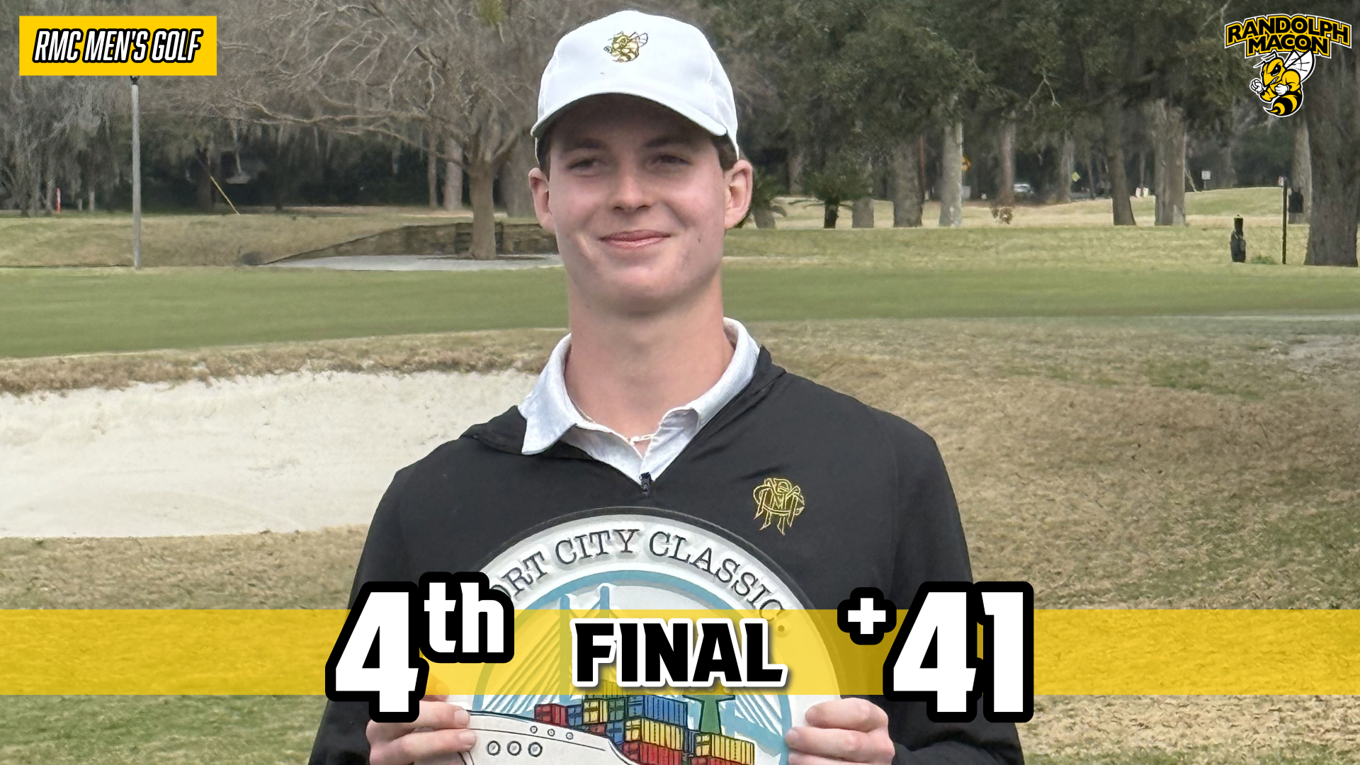 Men's Golf Port City Classic Final Round in Fourth Place with Charlie Wilkerson on Graphic