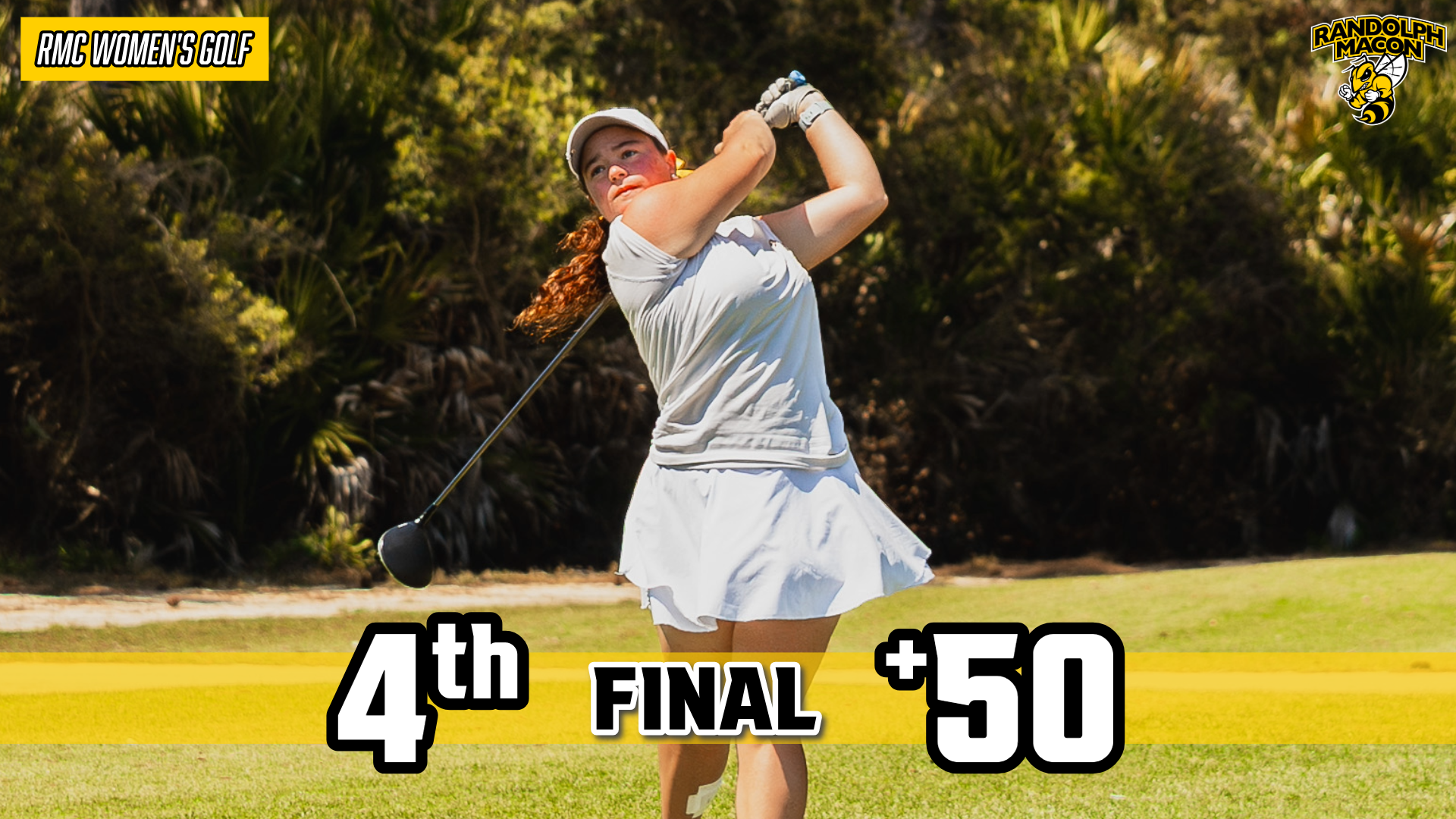 Lilly Hall on the Final Round Graphic for the 2026 Stith Invitational